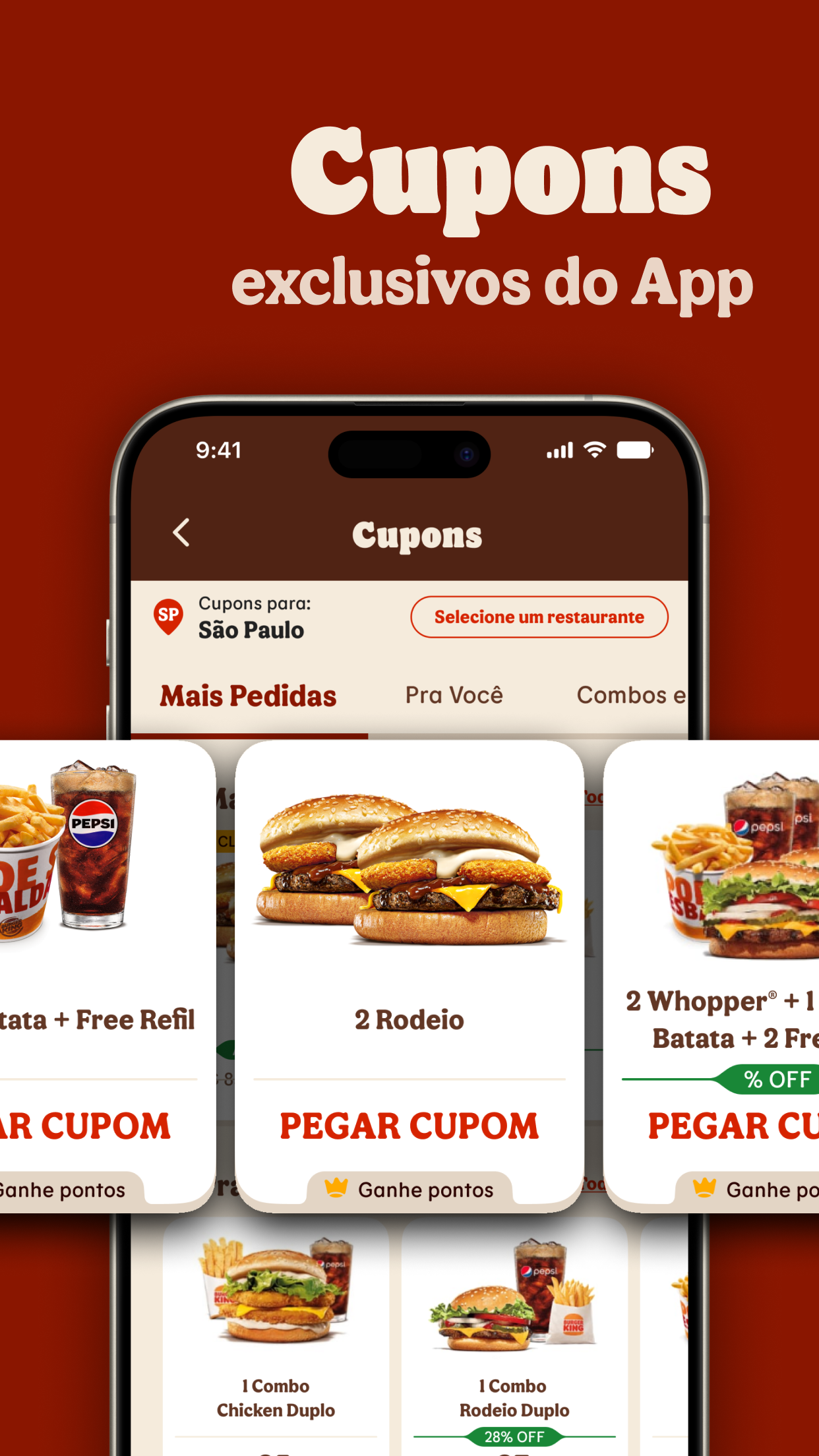 Captura de ecrã 3 da app Burger King Brasil
