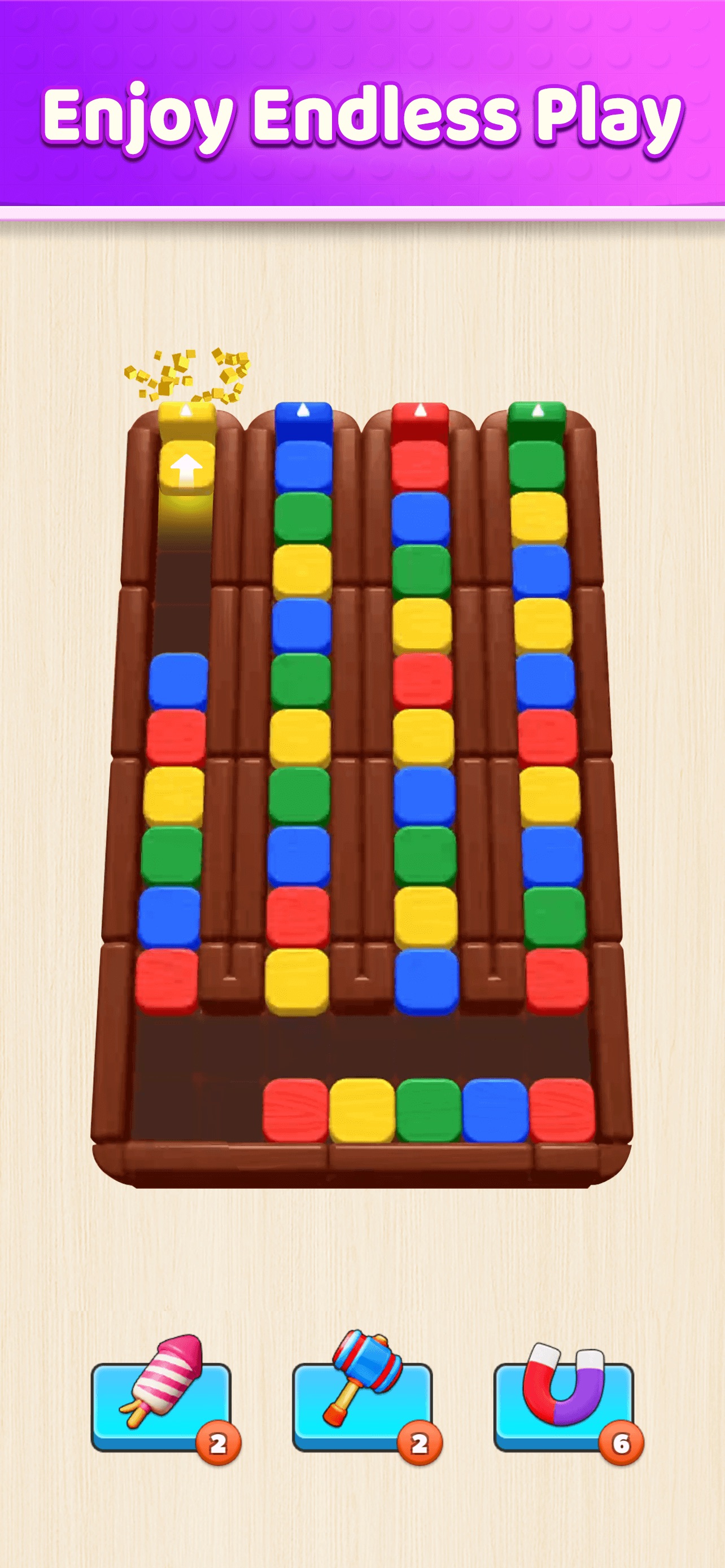 Captura de ecrã 1 da app Slide Block Rush