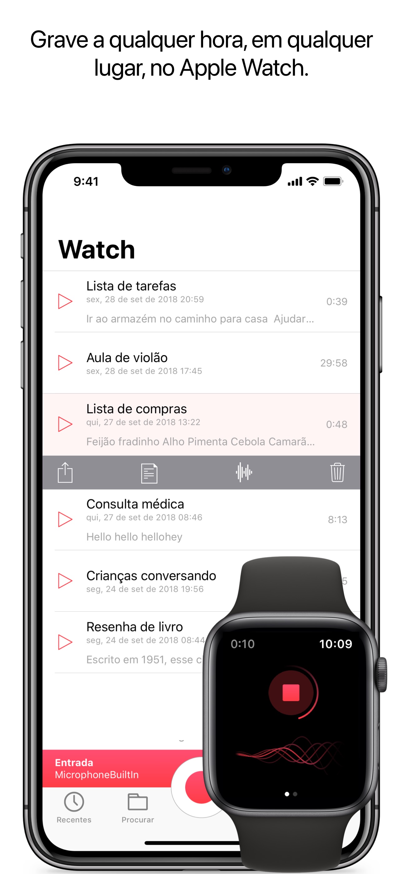 Captura de ecrã 2 da app Just Press Record