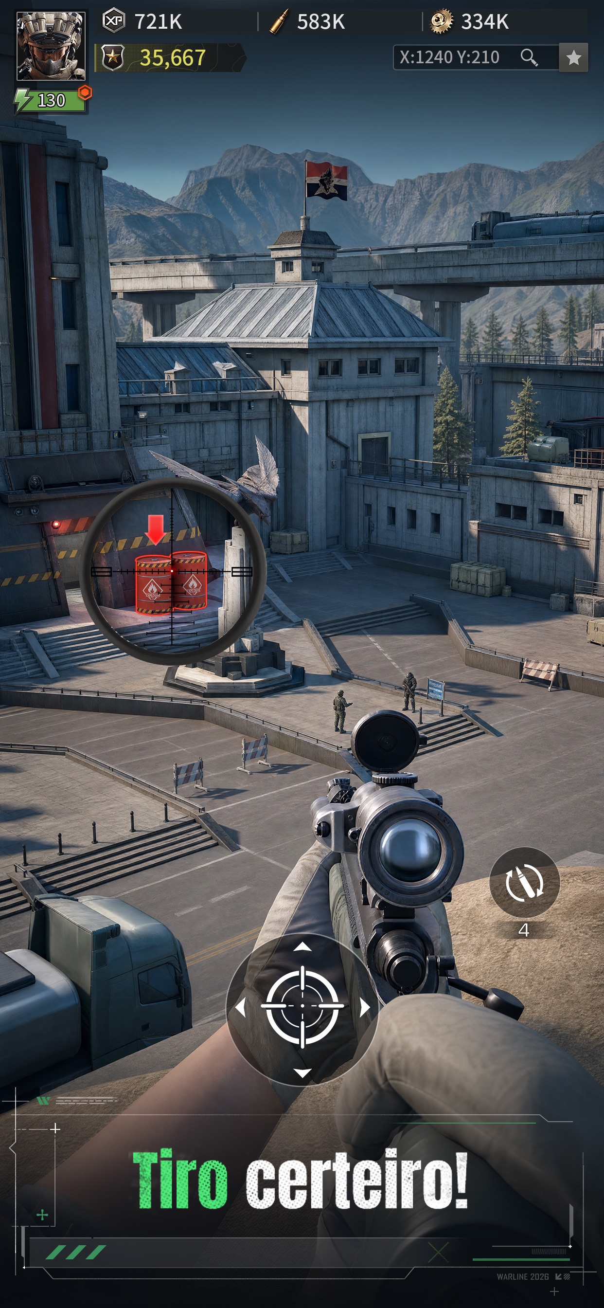 Captura de ecrã 1 da app Warline: Sniper Strike