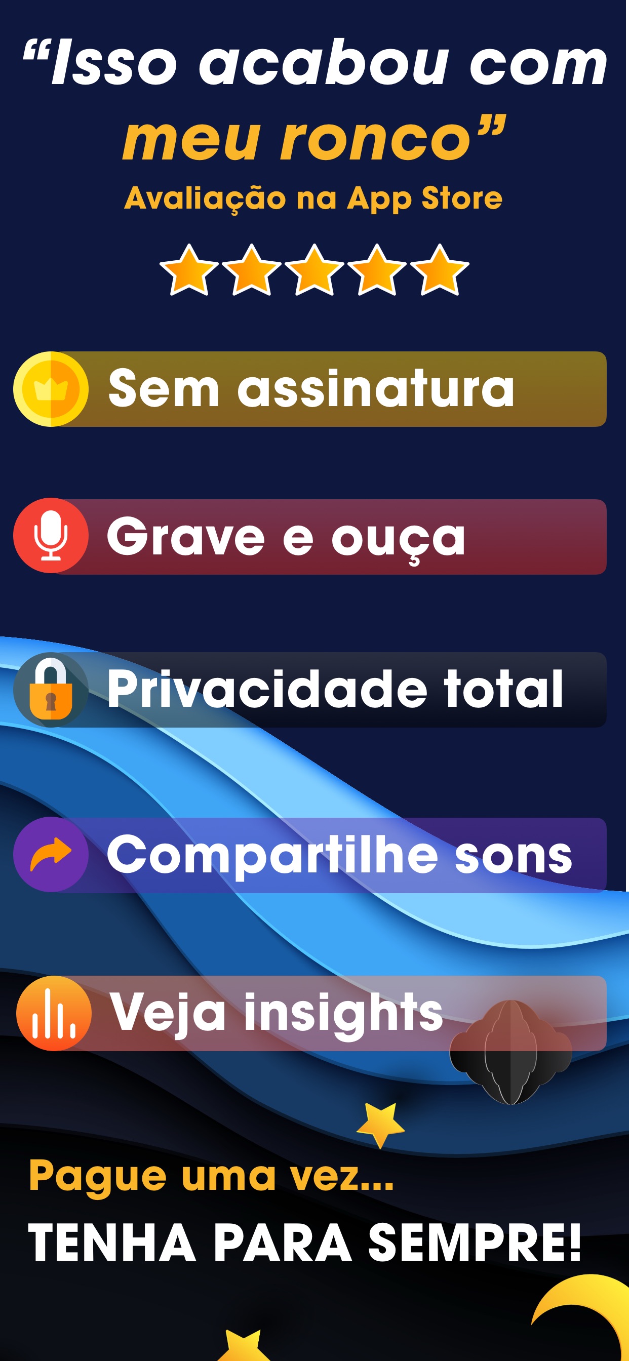 Captura de ecrã 3 da app AutoSnore: Gravador de ronco