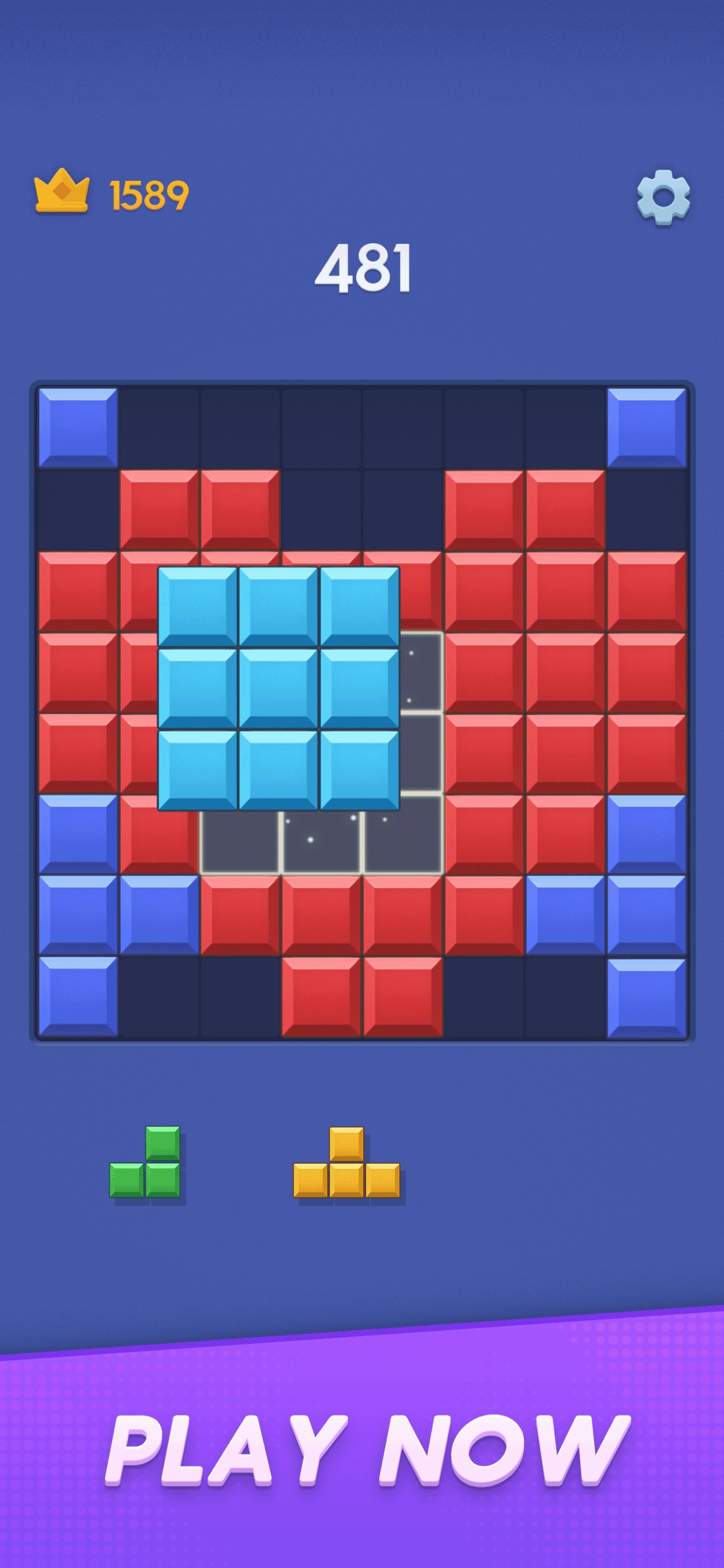 Captura de ecrã 4 da app Color Block : Puzzle Games
