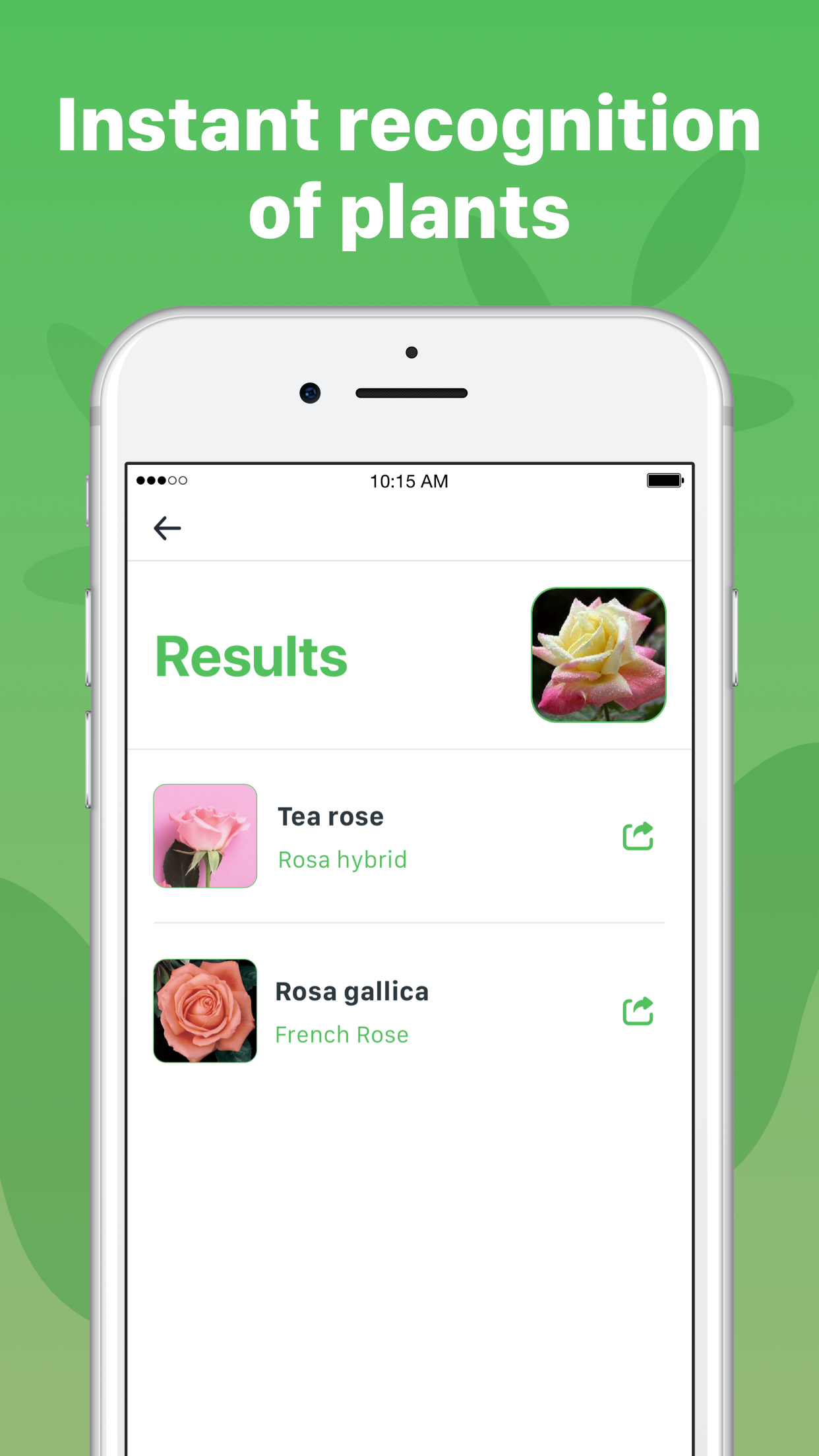 Captura de ecrã 3 da app Plant Identification ++
