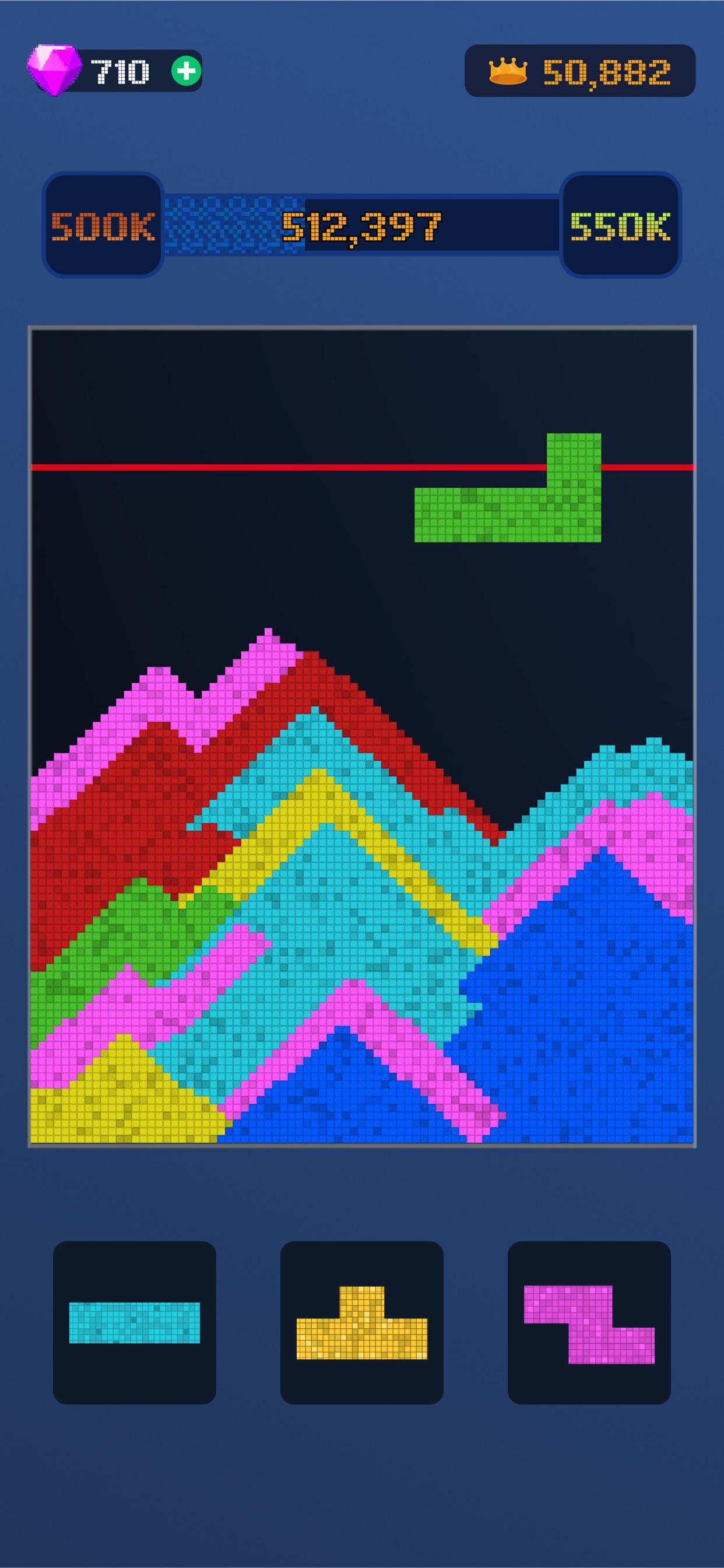Captura de ecrã 2 da app Sand Blast - Block Puzzle Game