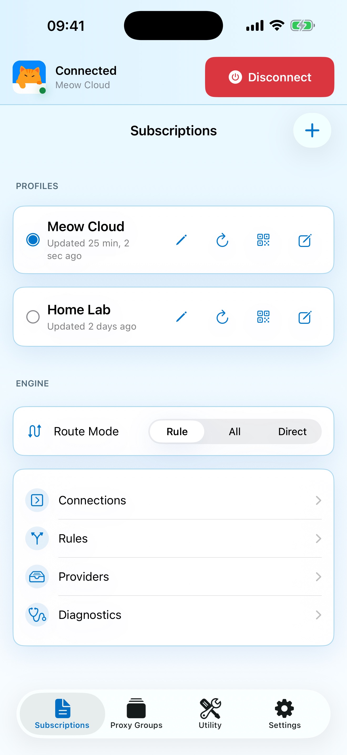 Captura de ecrã 1 da app Meow - Smart VPN