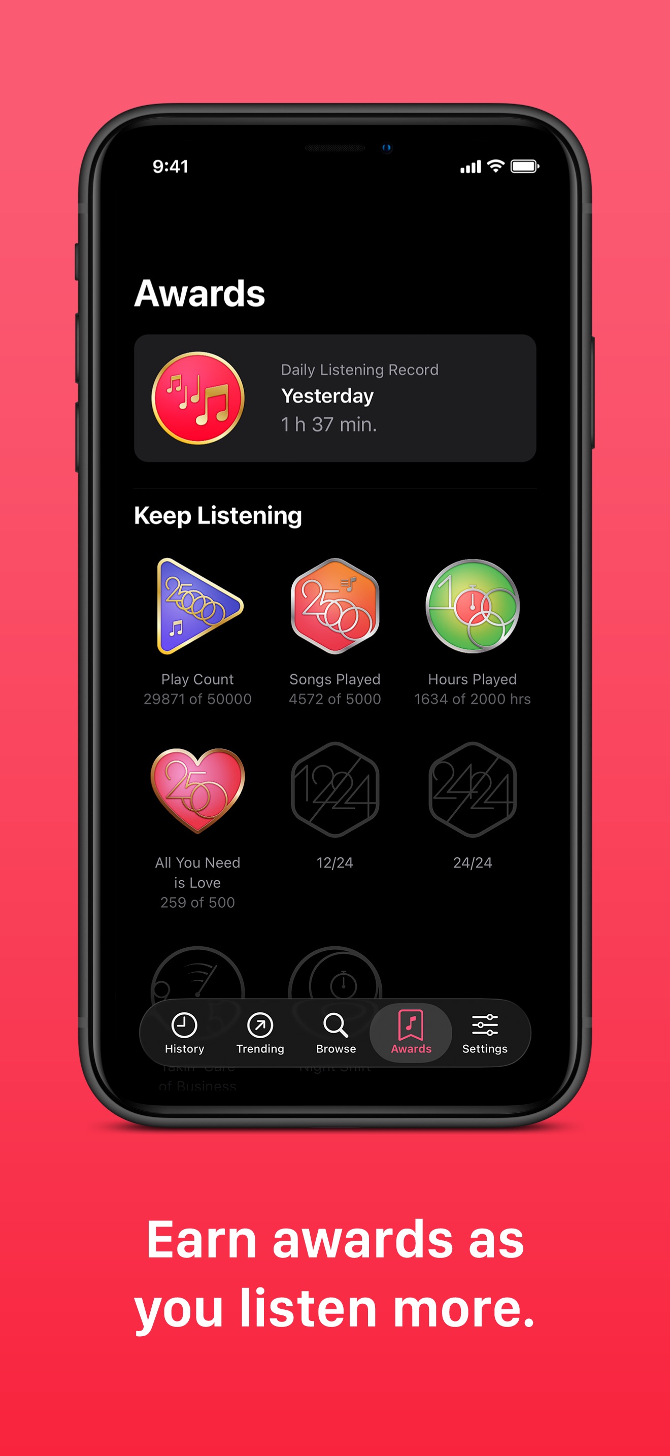 Captura de ecrã 3 da app PlayTally: Apple Music Stats