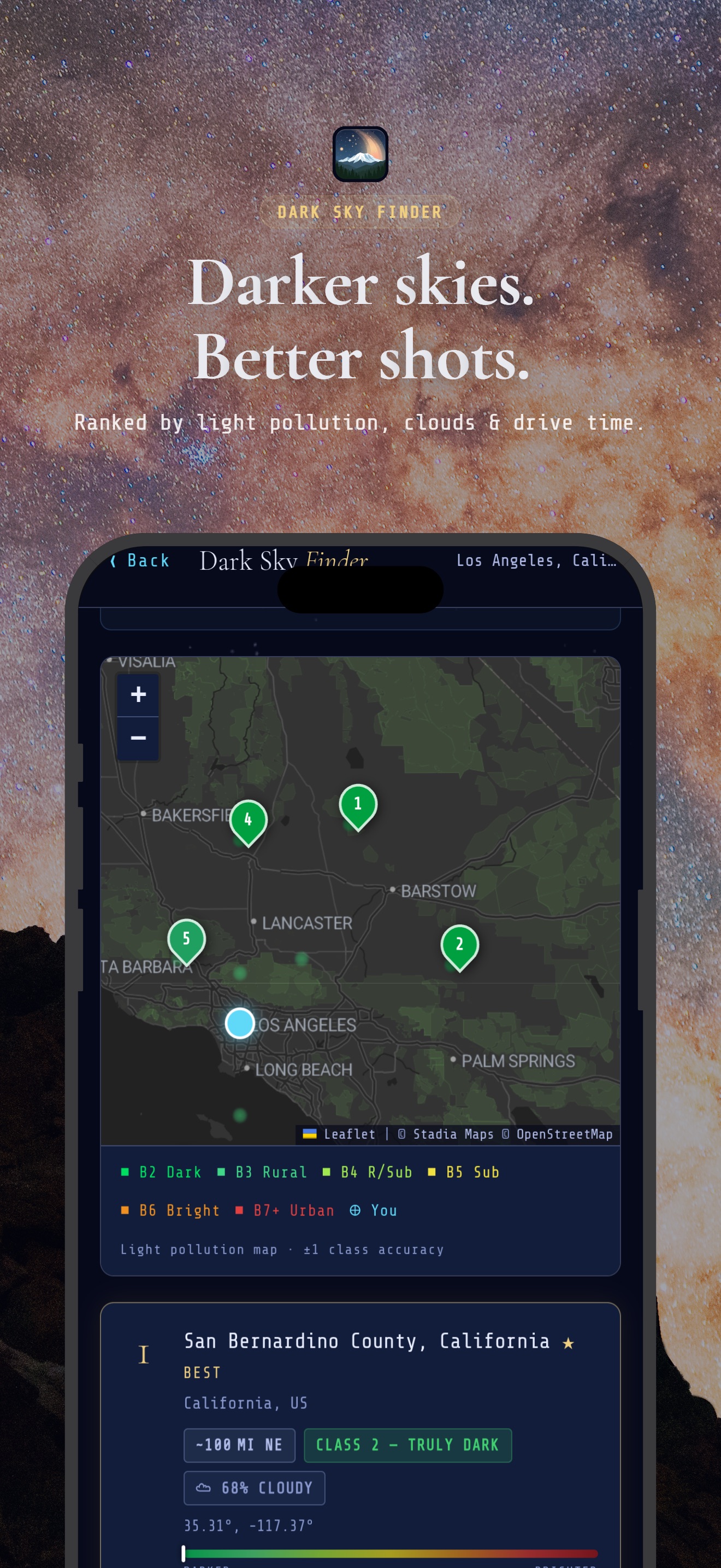 Captura de ecrã 4 da app Milky Way Tonight