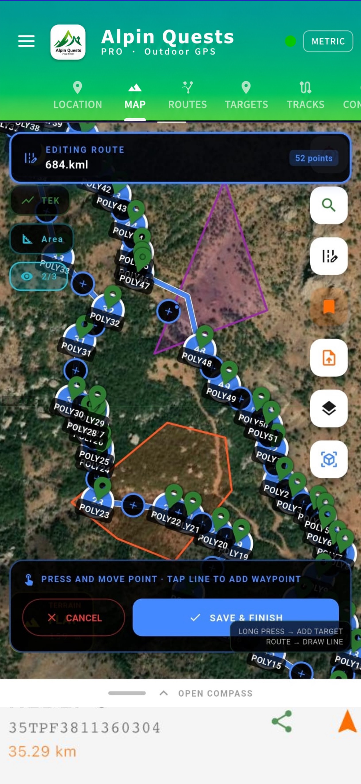 Captura de ecrã 4 da app Alpin Quest PRO – Outdoor GPS