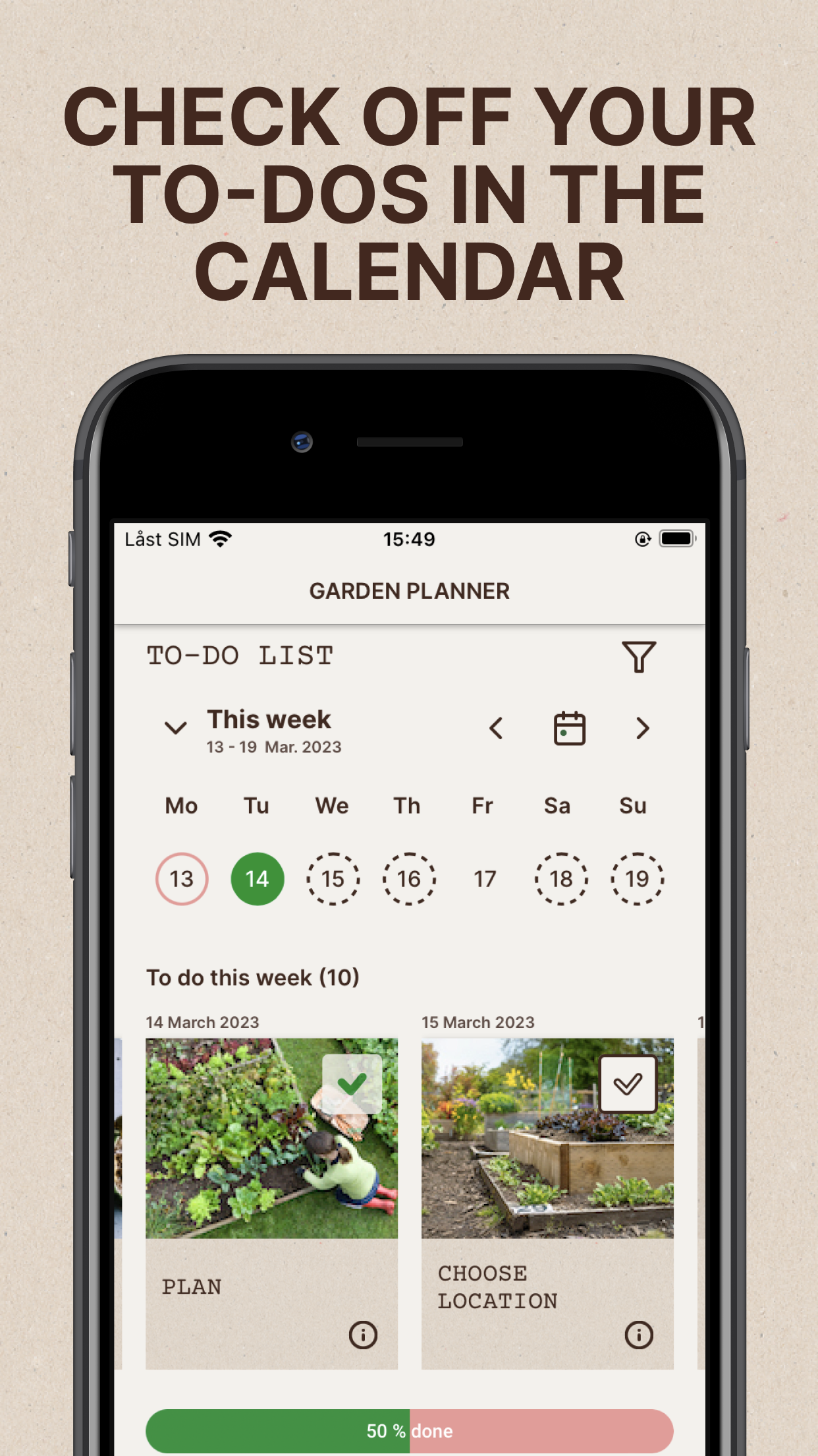 Captura de ecrã 4 da app GARDENIZE Plant Care Gardening
