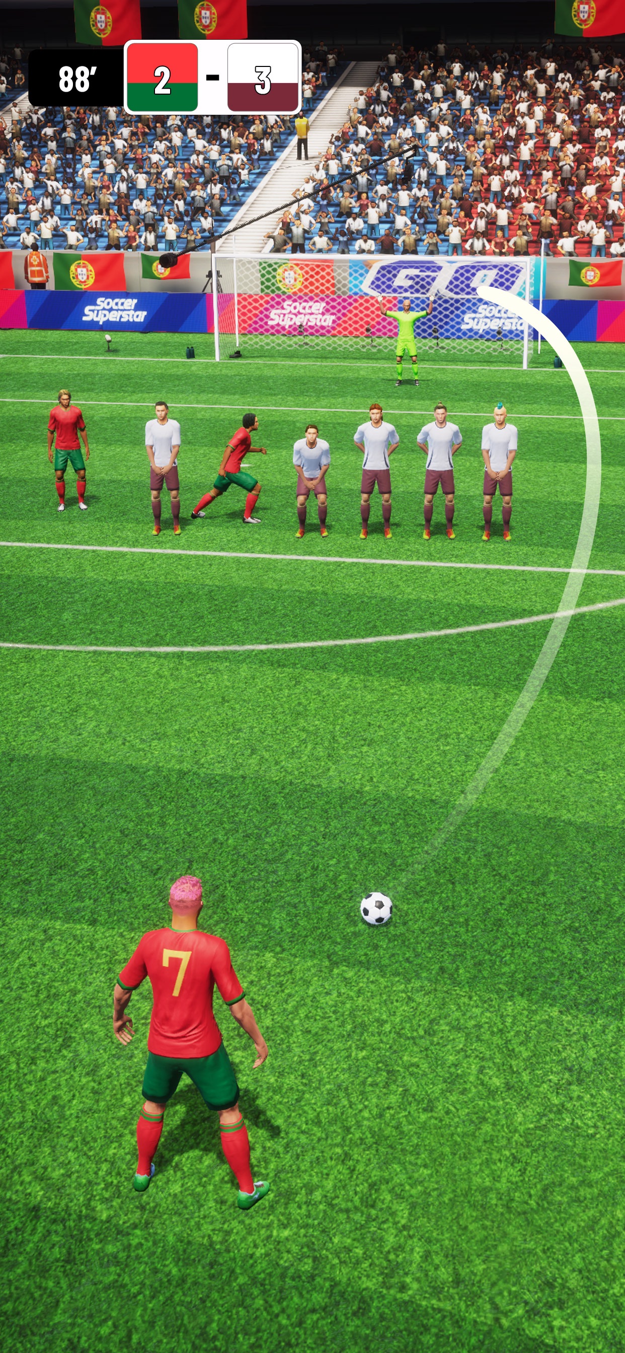 Captura de ecrã 1 da app Soccer Superstar - Futebol