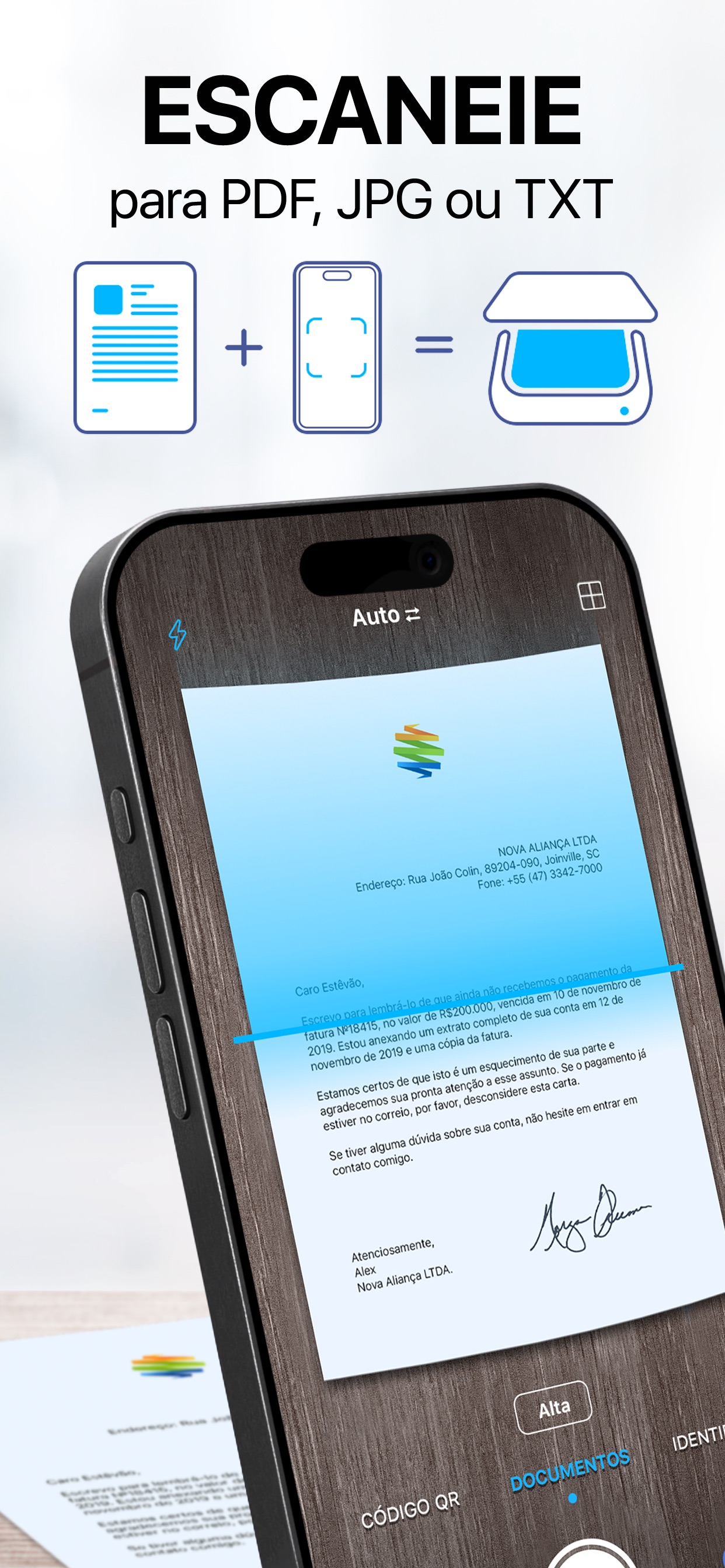 Captura de ecrã 1 da app iScanner - Digitalizar PDF
