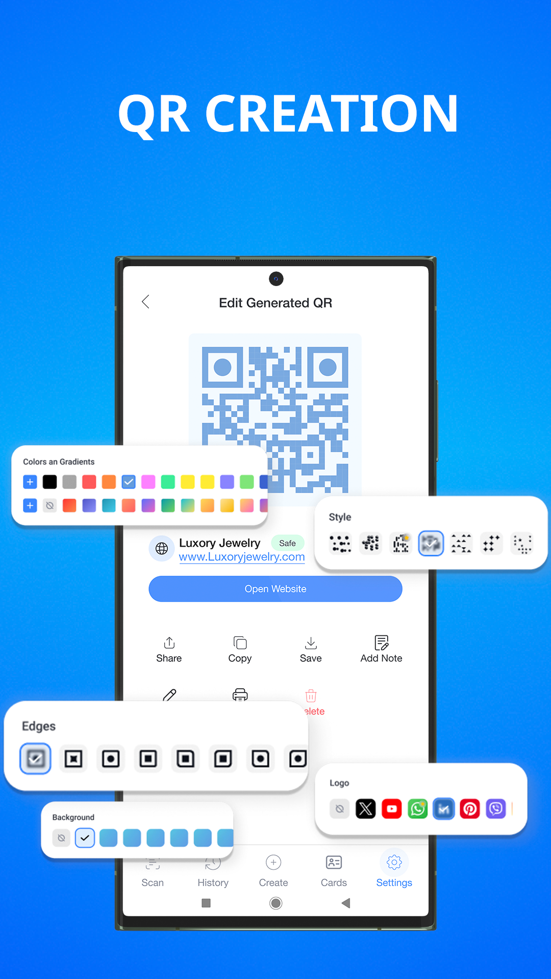 Captura de ecrã 3 da app Leitor de Código QR - QR Code