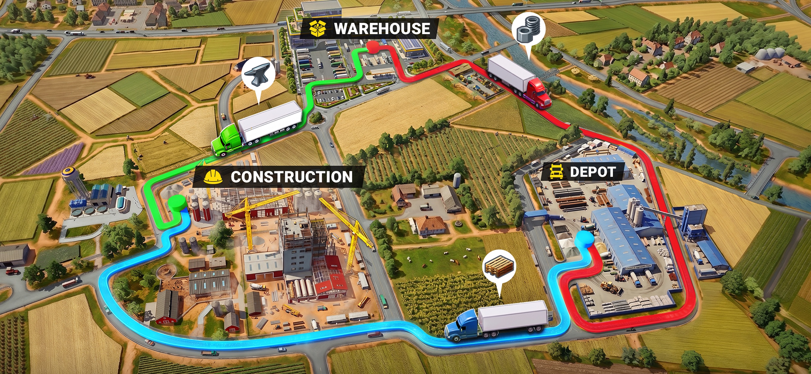 Captura de ecrã 2 da app Highway Heroes: Truck Manager