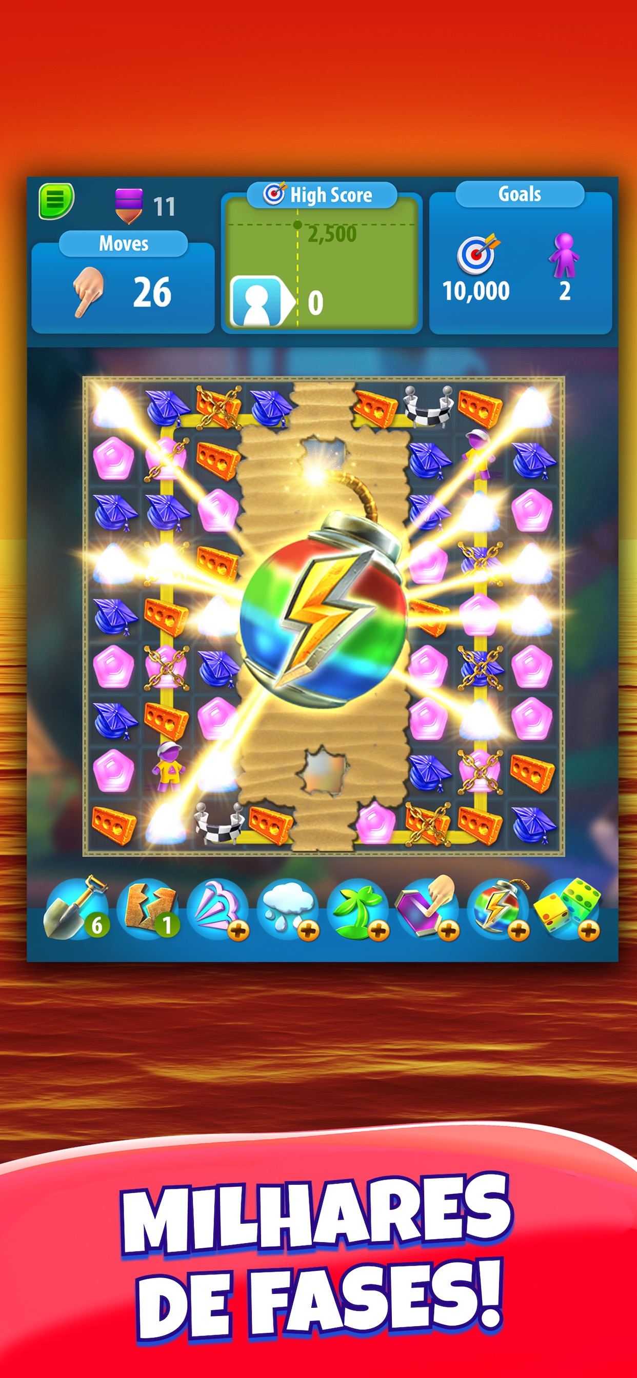 Captura de ecrã 3 da app Gummy Drop! Combine e restaure