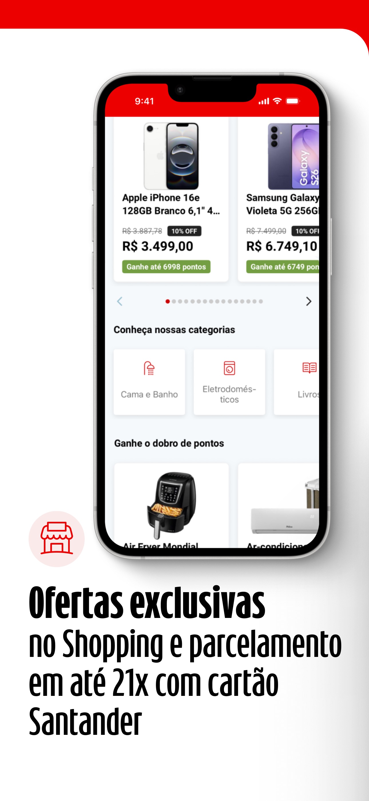Captura de ecrã 4 da app Banco Santander Brasil
