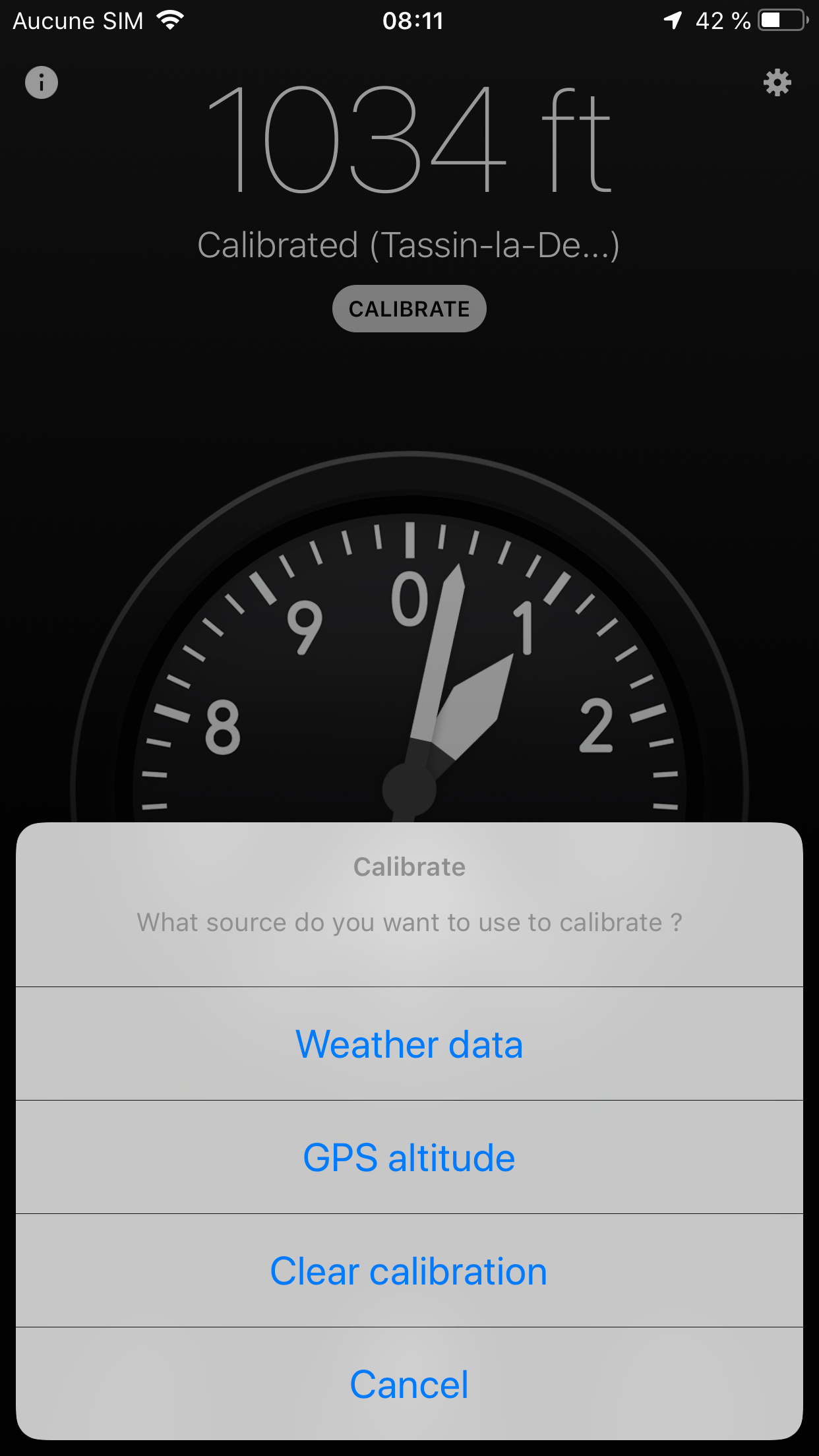 Captura de ecrã 2 da app Altimeter X