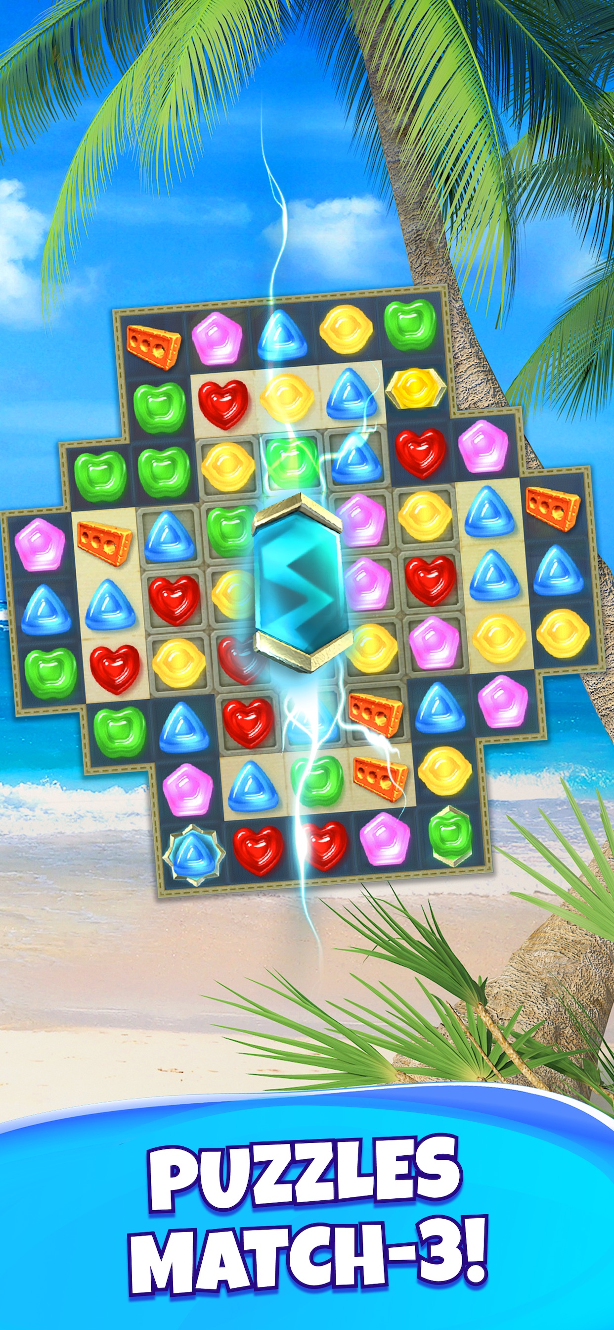 Captura de ecrã 1 da app Gummy Drop! Combine e restaure