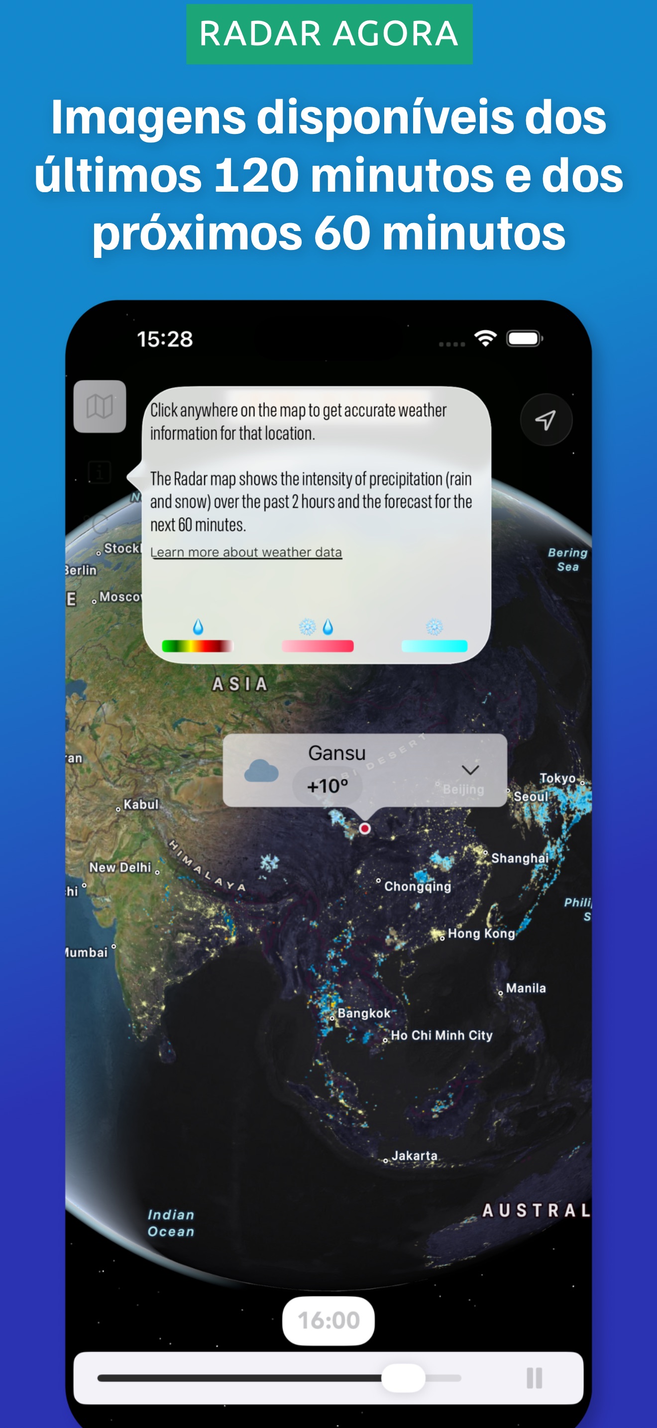 Captura de ecrã 4 da app Radar Now: Mapa Chuva e Neve