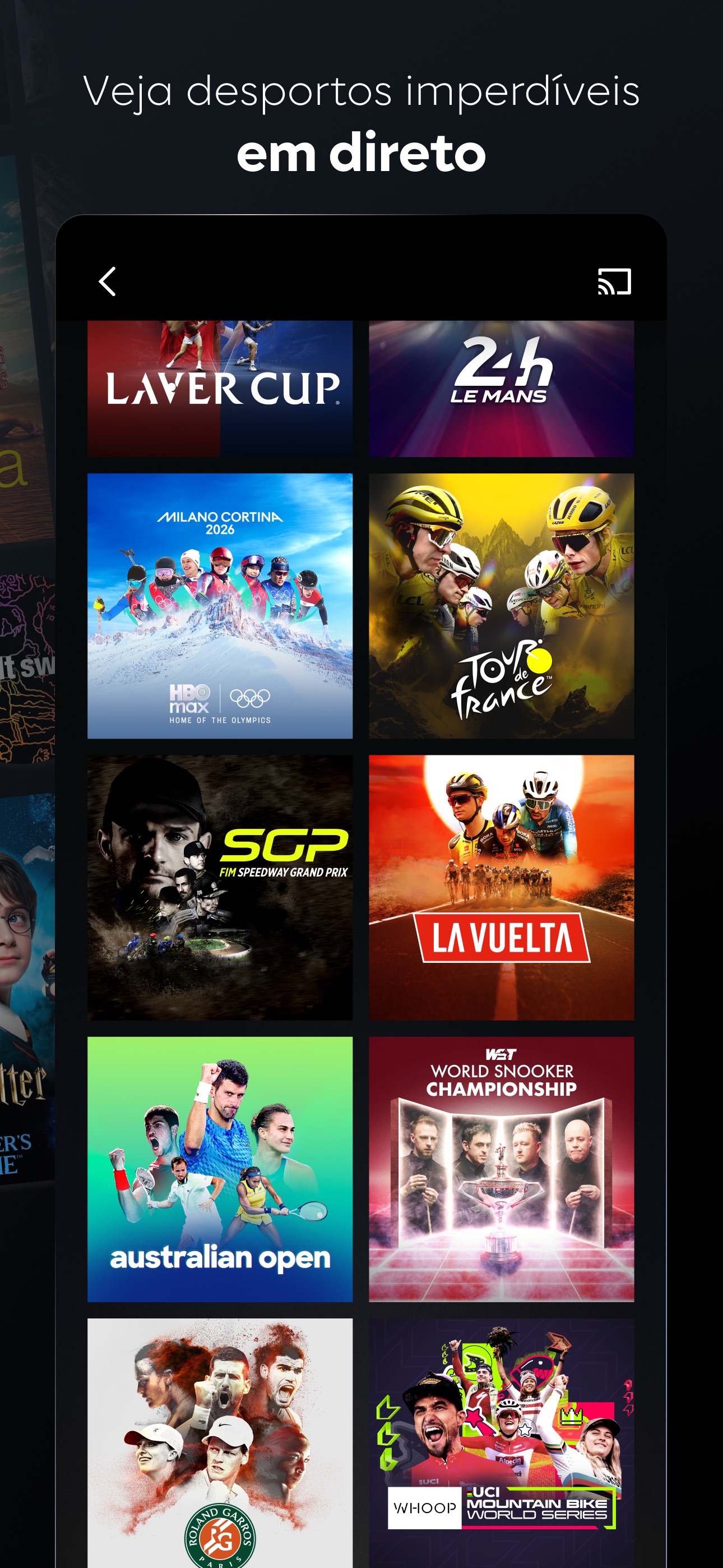 Captura de ecrã 3 da app HBO Max: veja TV e filmes