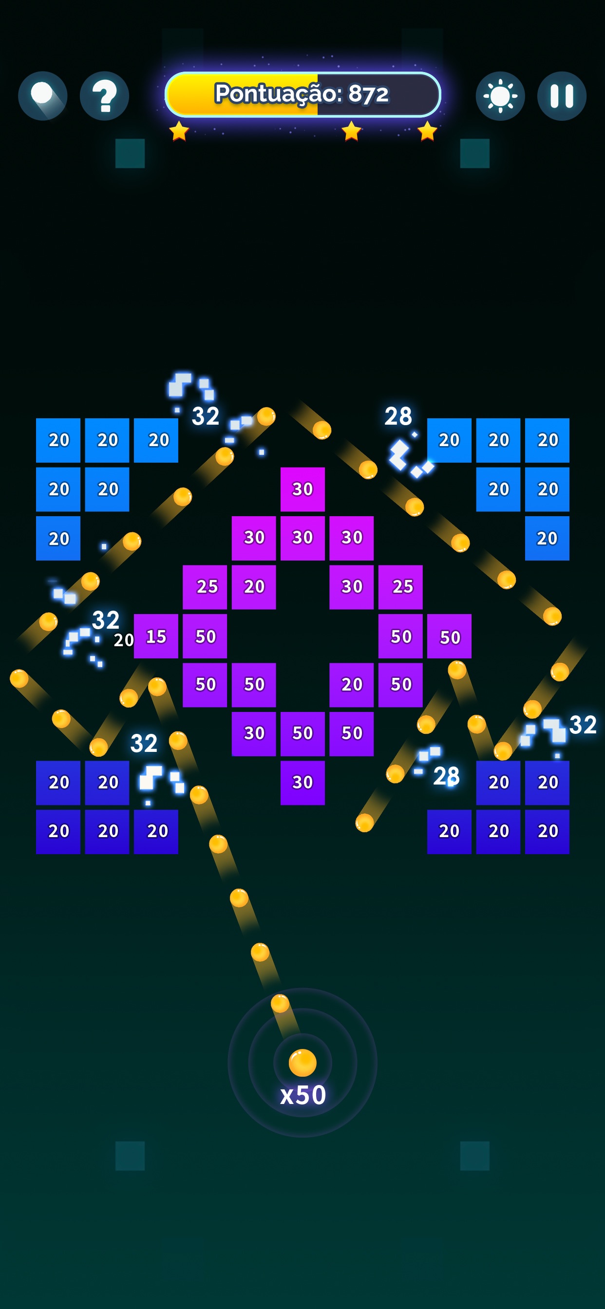 Captura de ecrã 1 da app Bricks n Balls