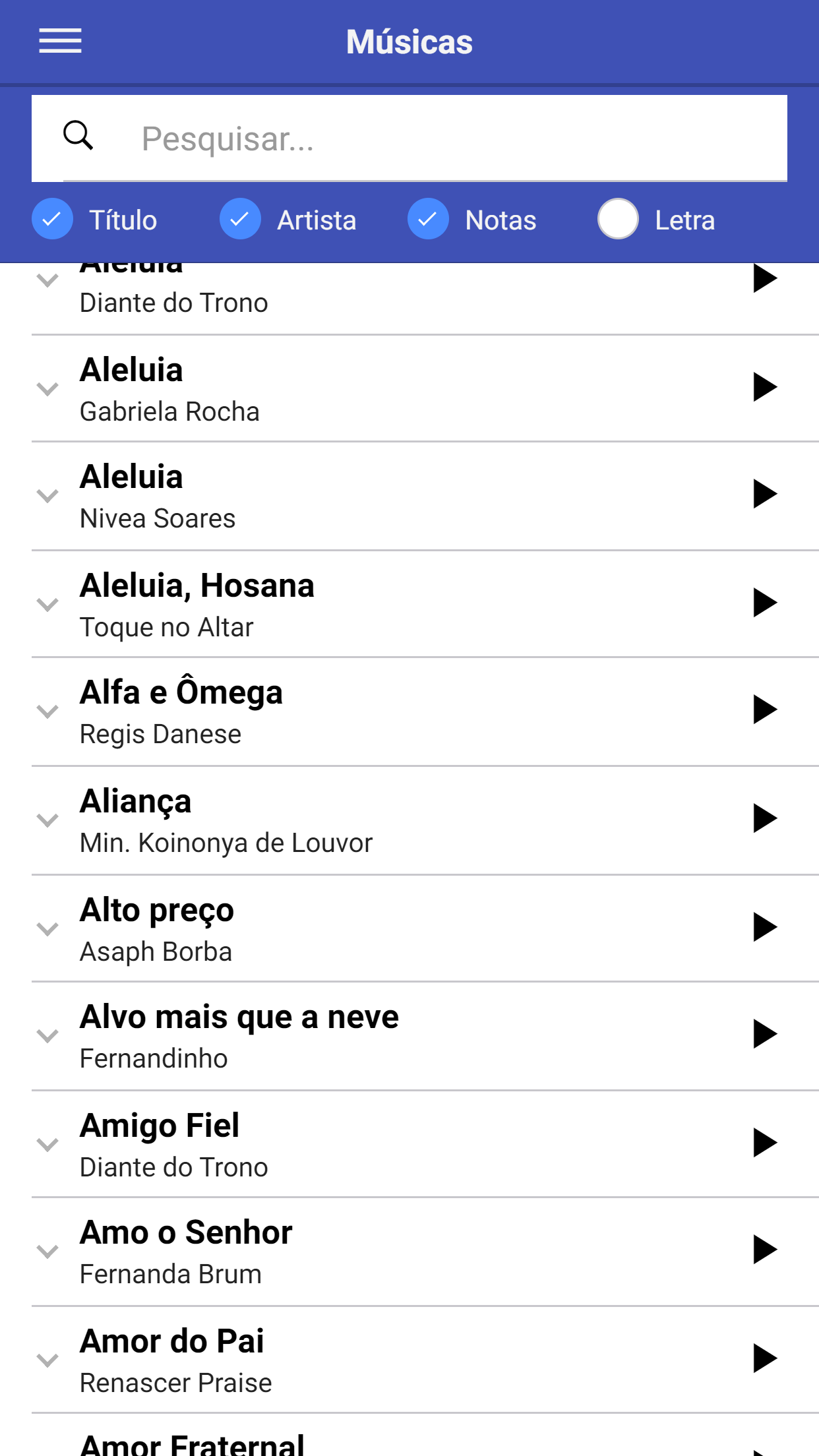 Captura de ecrã 3 da app Holyrics