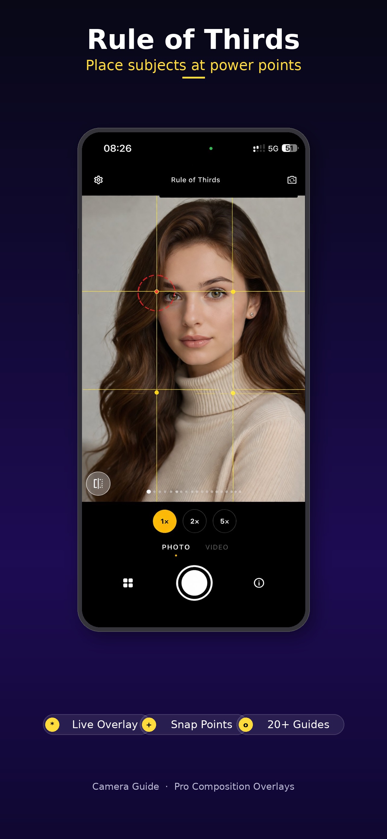 Captura de ecrã 1 da app Camera Guide