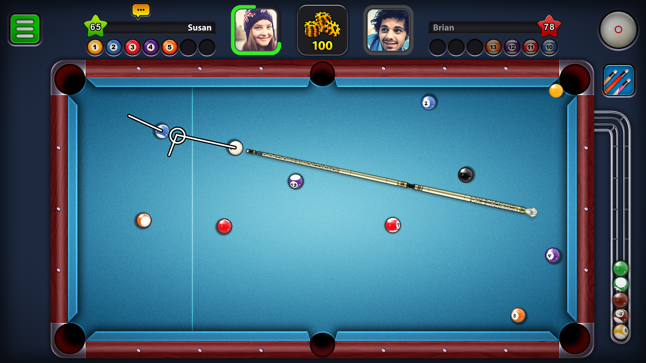 Captura de ecrã 1 da app 8 Ball Pool™