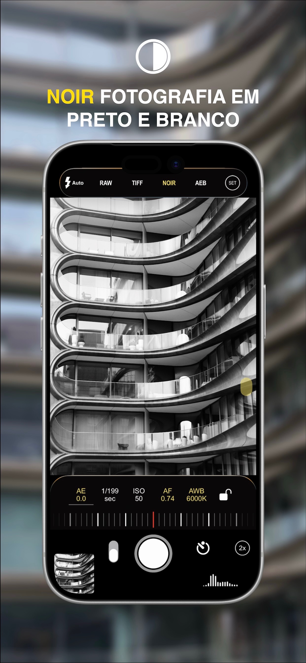 Captura de ecrã 4 da app ProCam MK II - Câmera Avançada