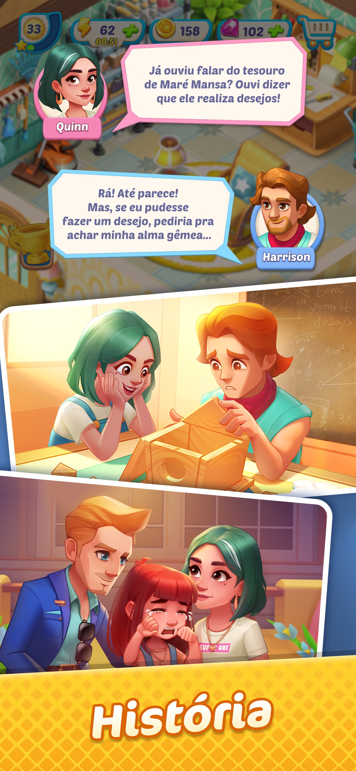 Captura de ecrã 2 da app Gossip Harbor: Merge & Story