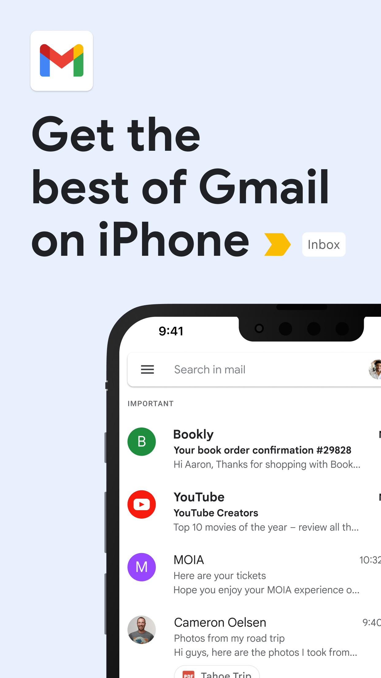 Captura de ecrã 1 da app Gmail – O email da Google