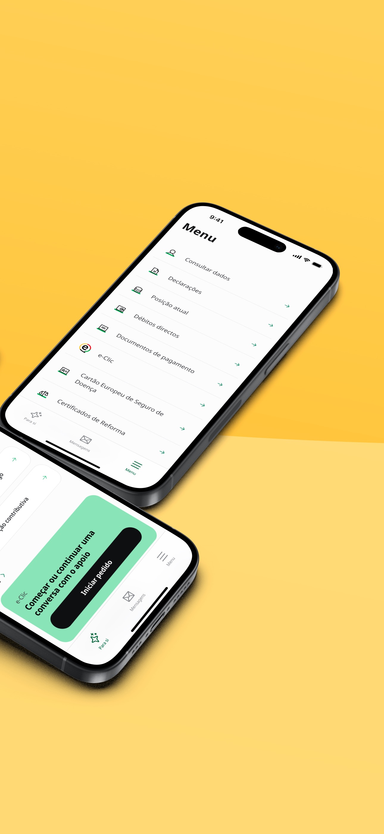 Captura de ecrã 2 da app Segurança Social