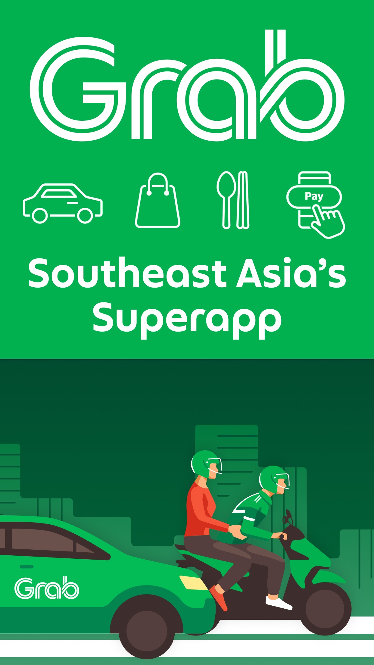 Grab: Taxi Ride, Food Delivery screenshot 2