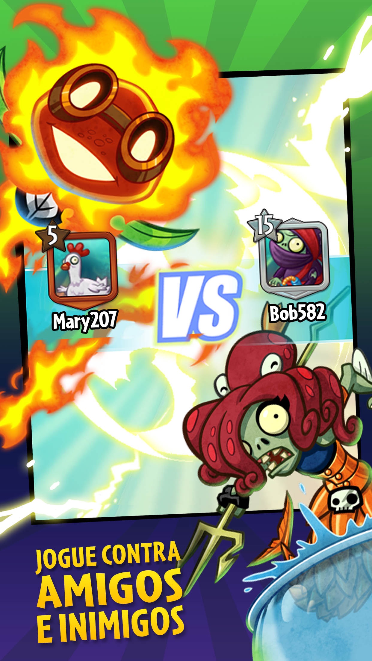 Captura de ecrã 3 da app Plants vs. Zombies™ Heroes