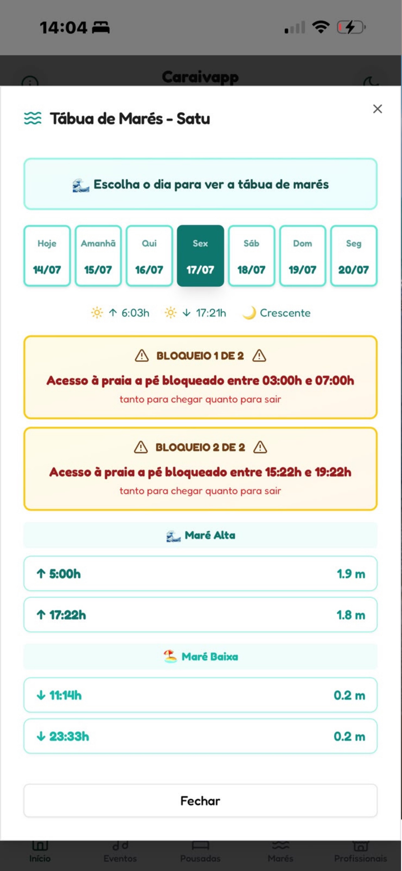 Captura de ecrã 3 da app Caraivapp