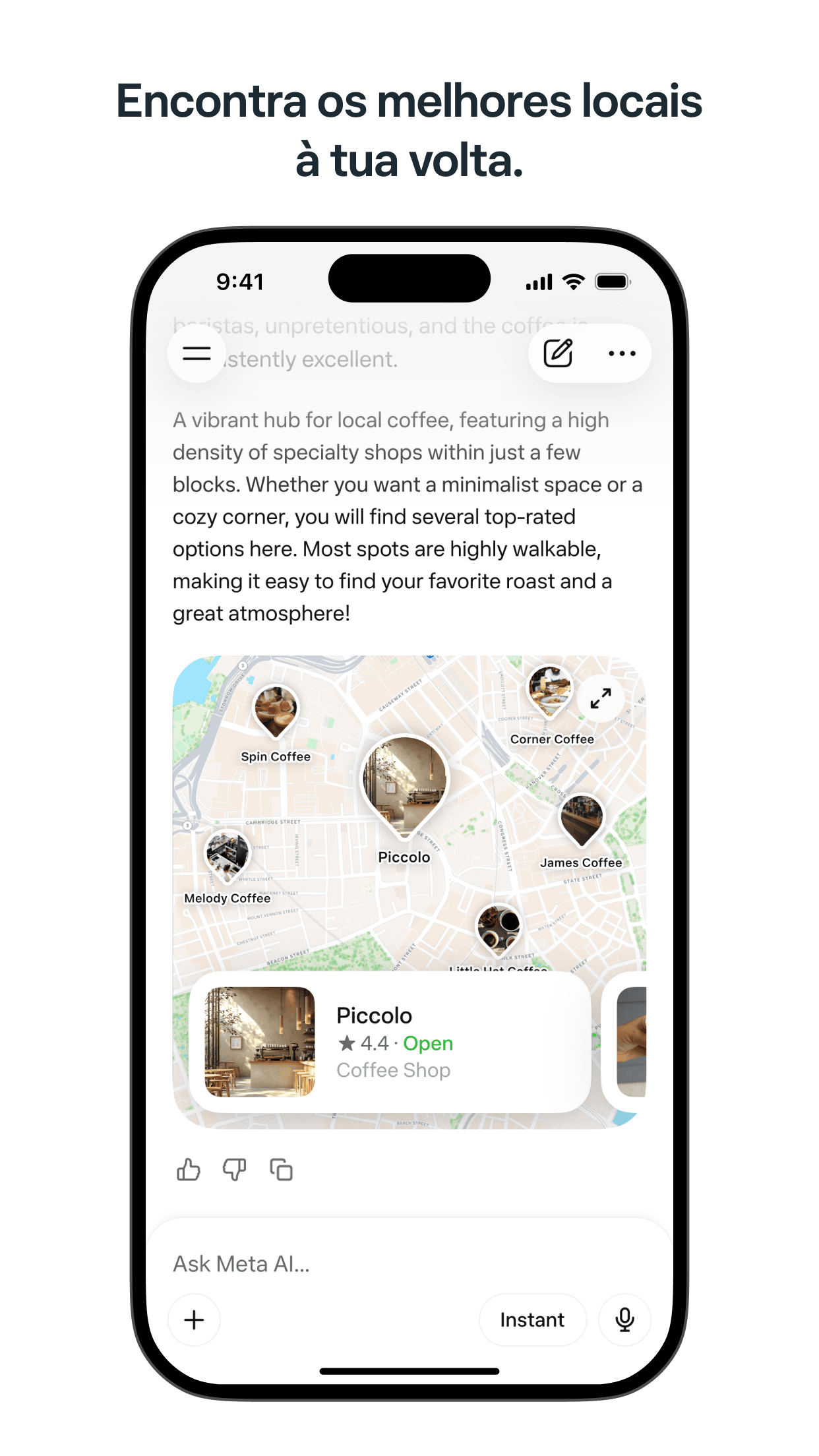 Captura de ecrã 1 da app Meta AI