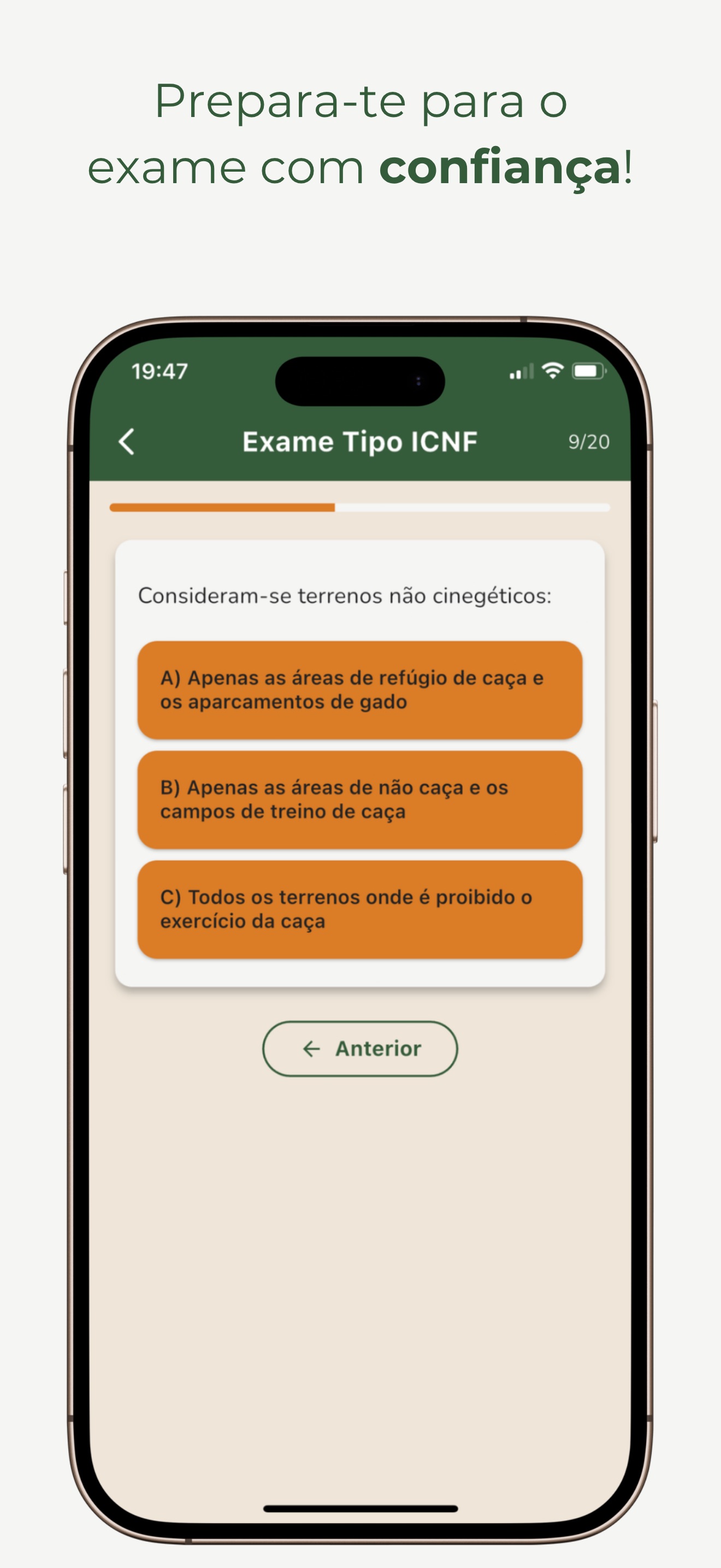 Captura de ecrã 3 da app Carta de Caçador & LUPA | Pro