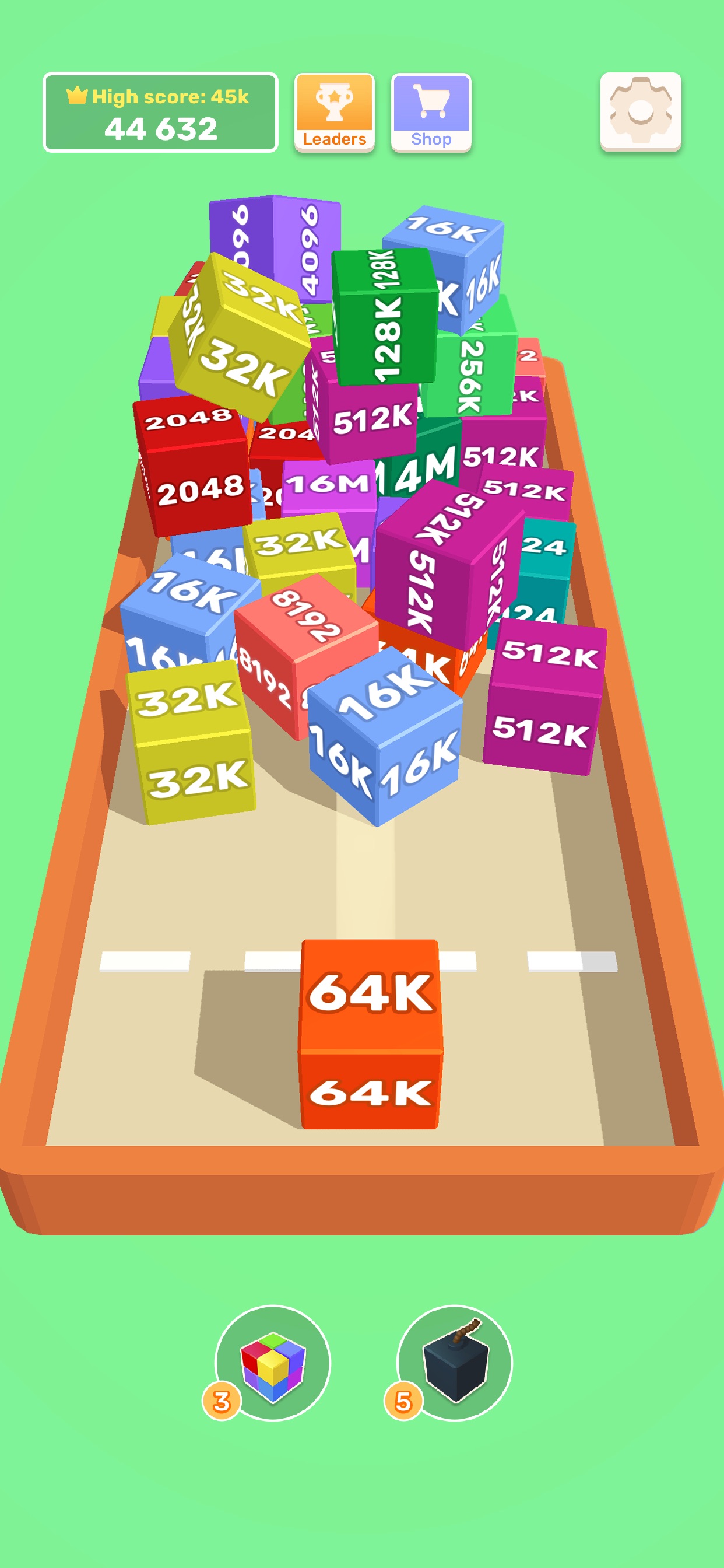 Captura de ecrã 2 da app Chain Cube - 2048 jogos blocos