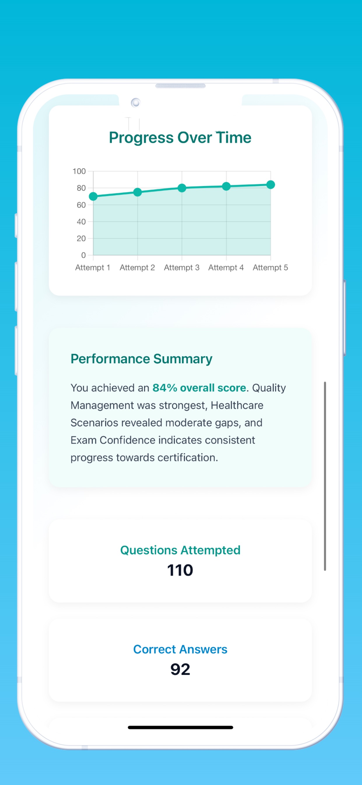 Captura de ecrã 3 da app CPHQ Prep: Healthcare Quality