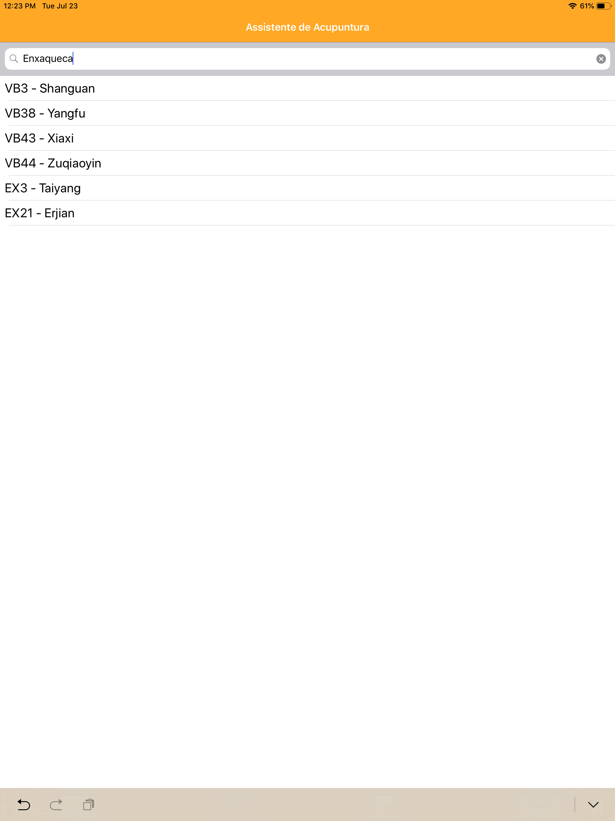 Captura de ecrã 4 da app Assistente de Acupuntura