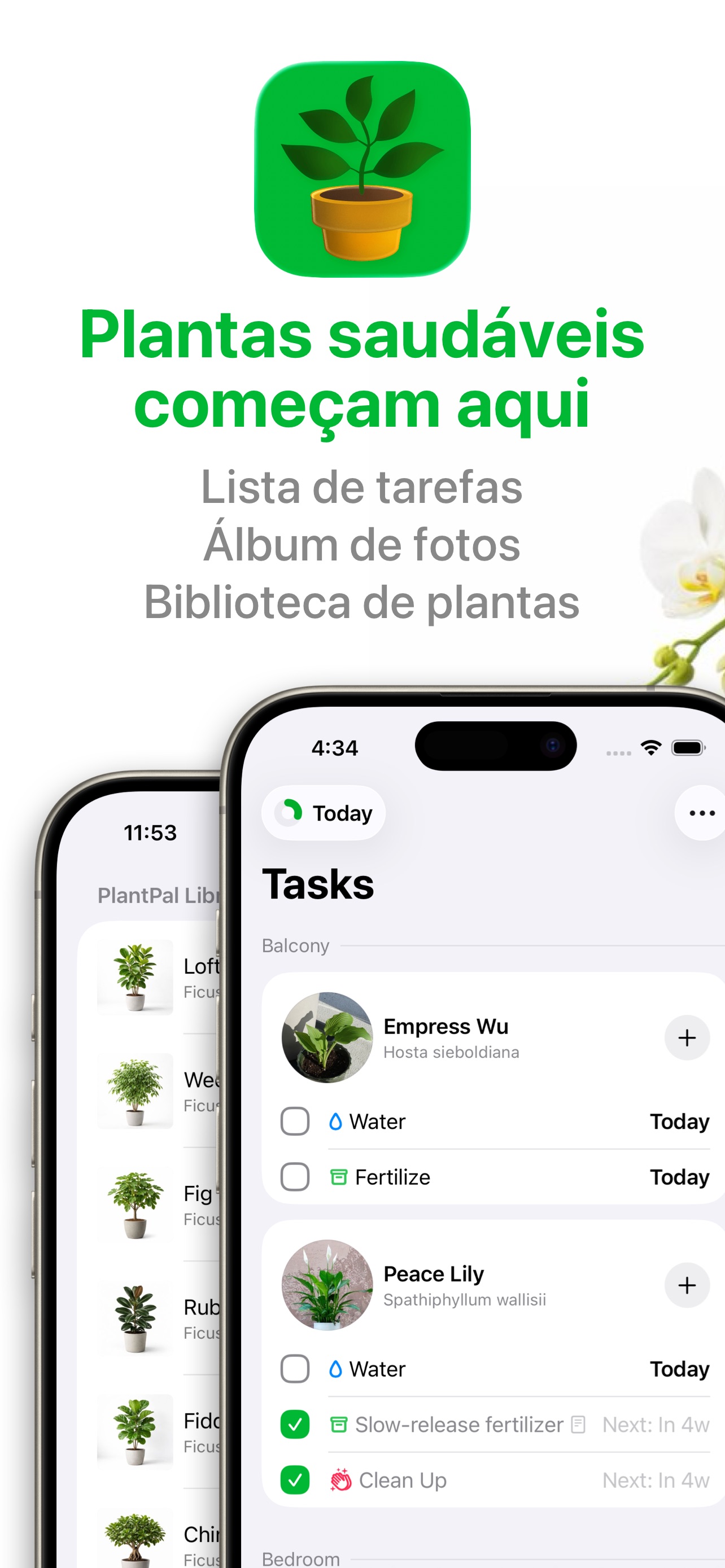 Captura de ecrã 1 da app PlantPal: Cuide das plantas