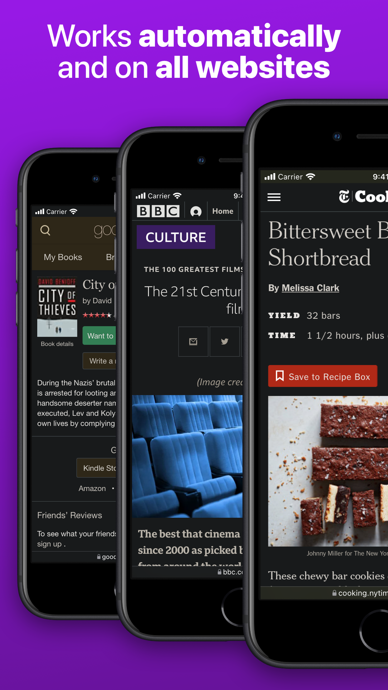 Captura de ecrã 2 da app Noir - Dark Mode for Safari