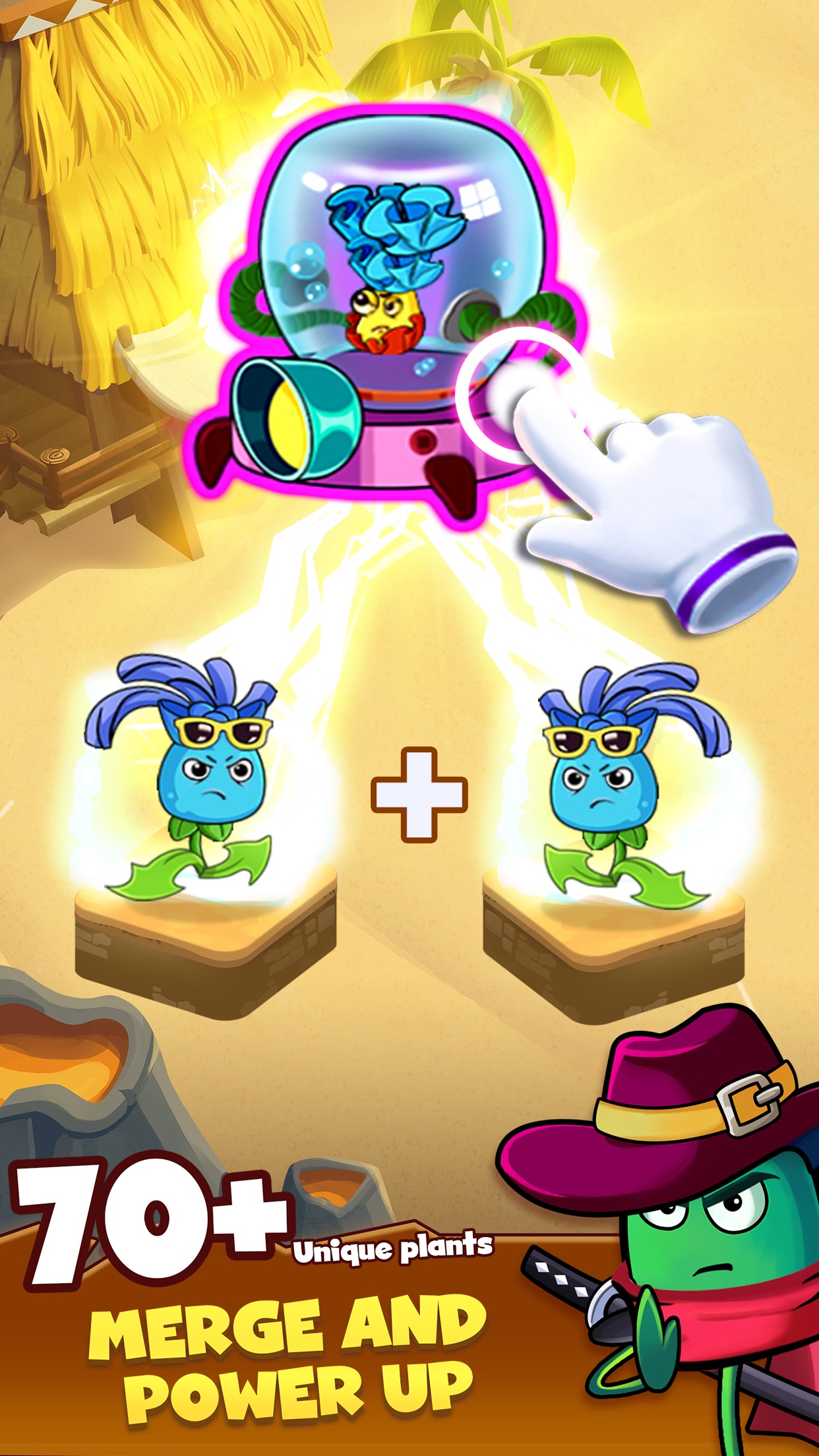 Captura de ecrã 4 da app Zombie Defense - Plants War