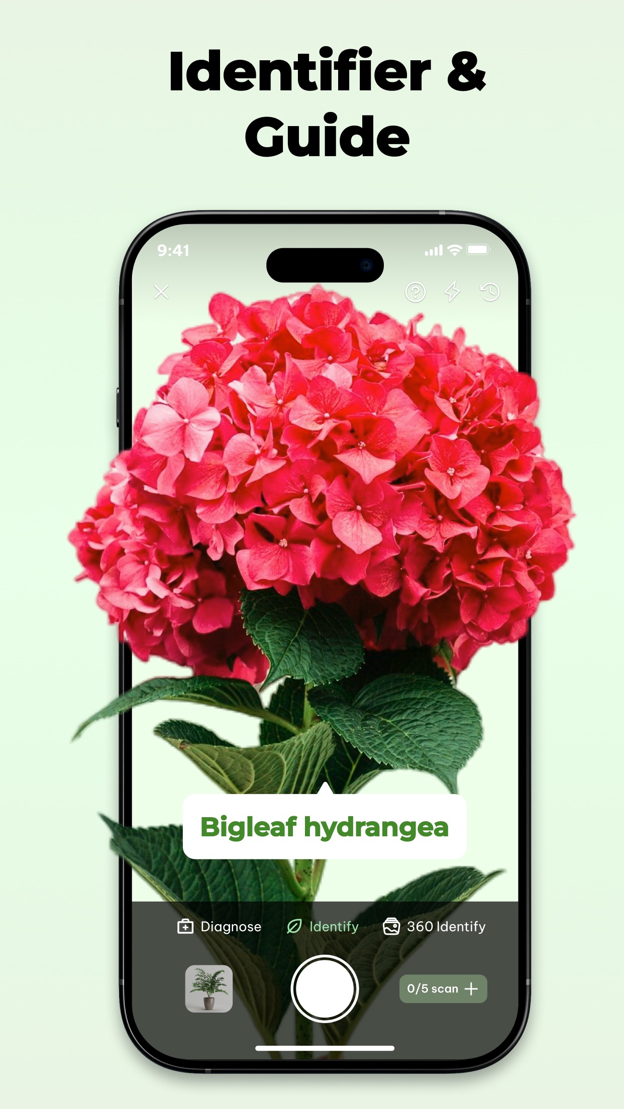 Captura de ecrã 1 da app My Plant: Identifier & Care