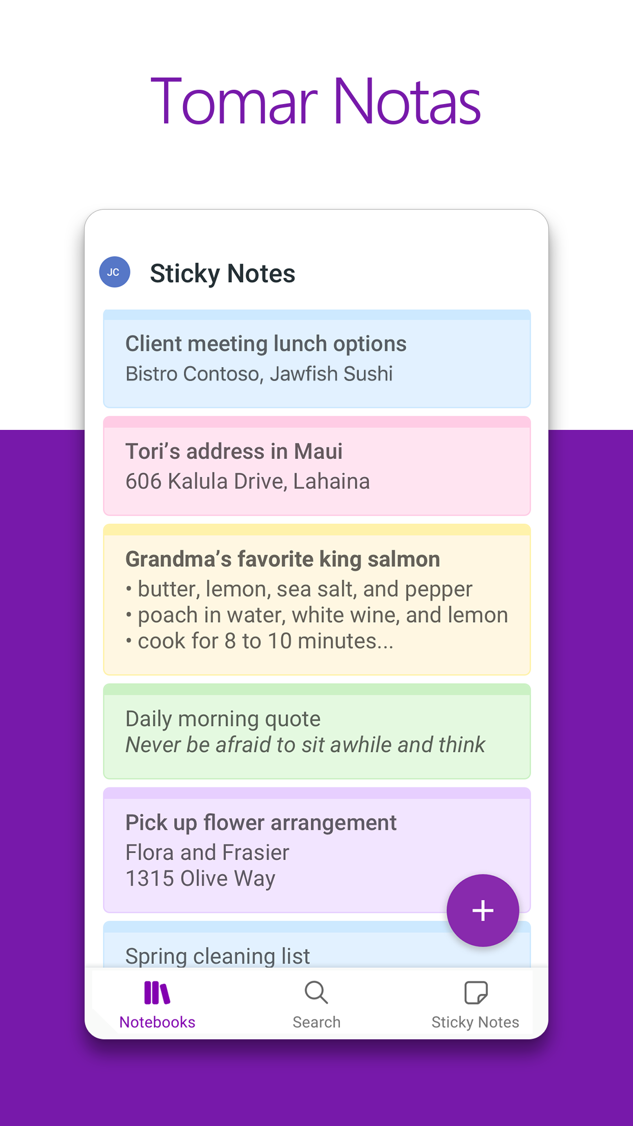 Captura de ecrã 2 da app Microsoft OneNote: Save Notes
