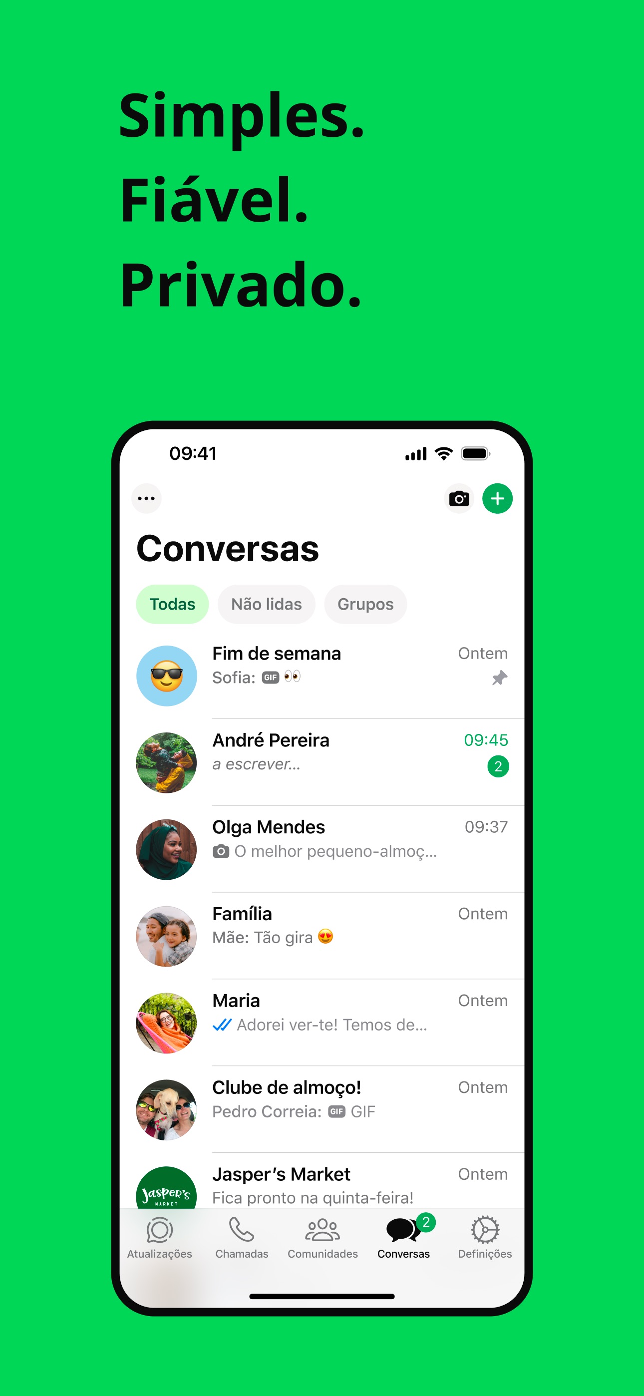 Captura de ecrã 1 da app WhatsApp Messenger