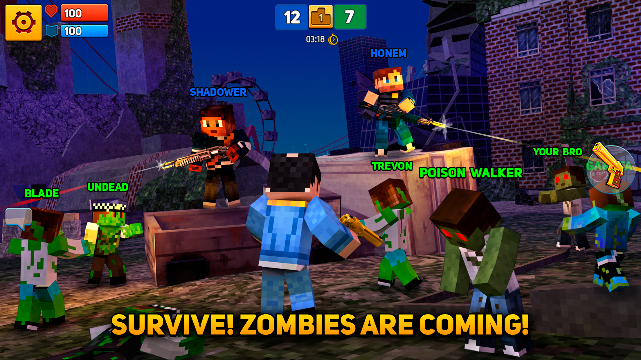 Captura de ecrã 4 da app Block City Wars: Mafia Town