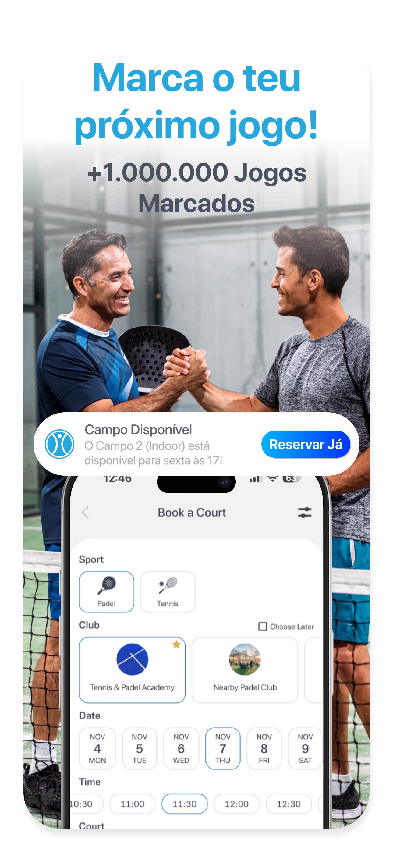 Captura de ecrã 3 da app TiePlayer - App Ténis e Padel