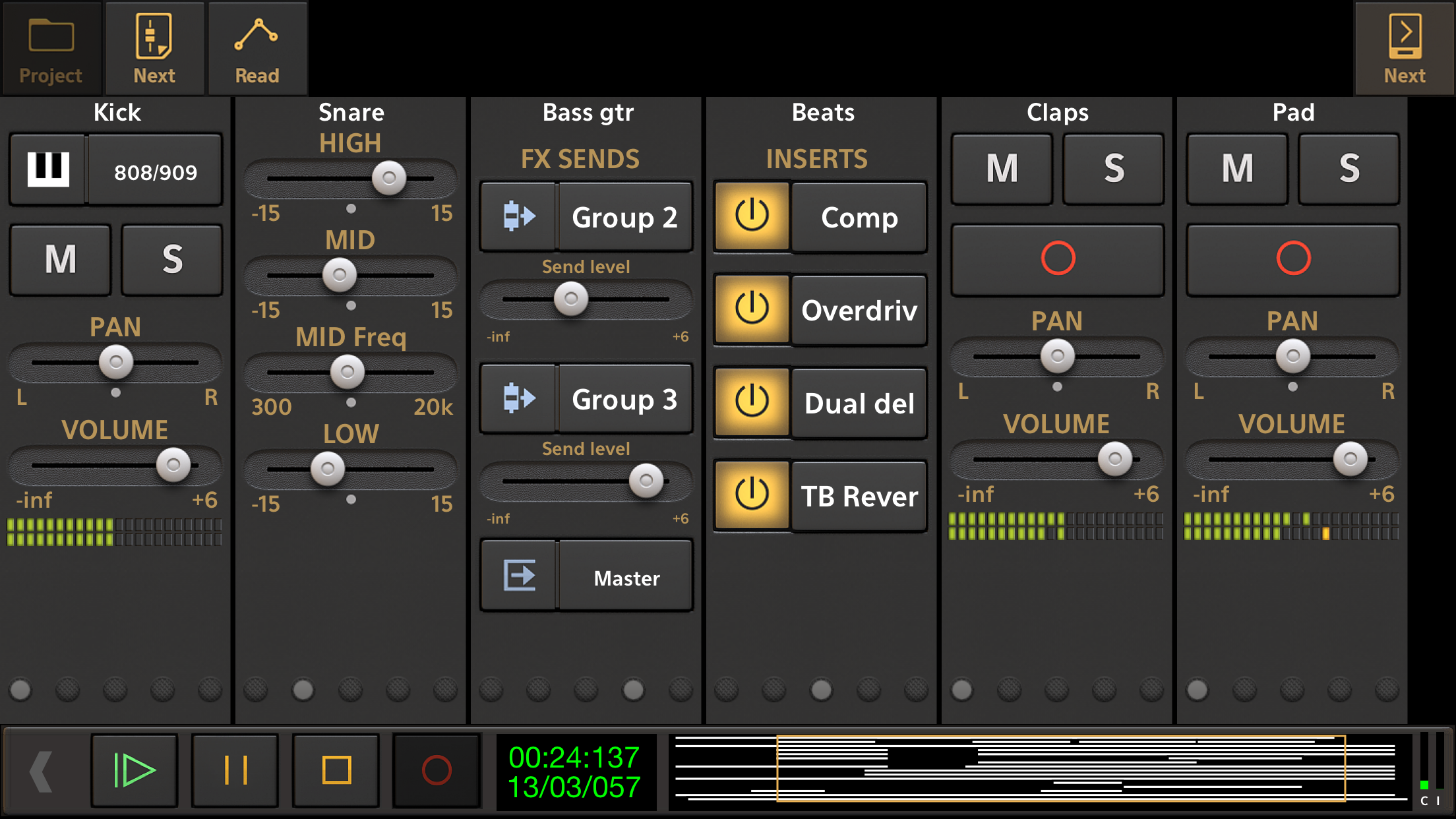 Captura de ecrã 2 da app Audio Evolution Mobile Studio