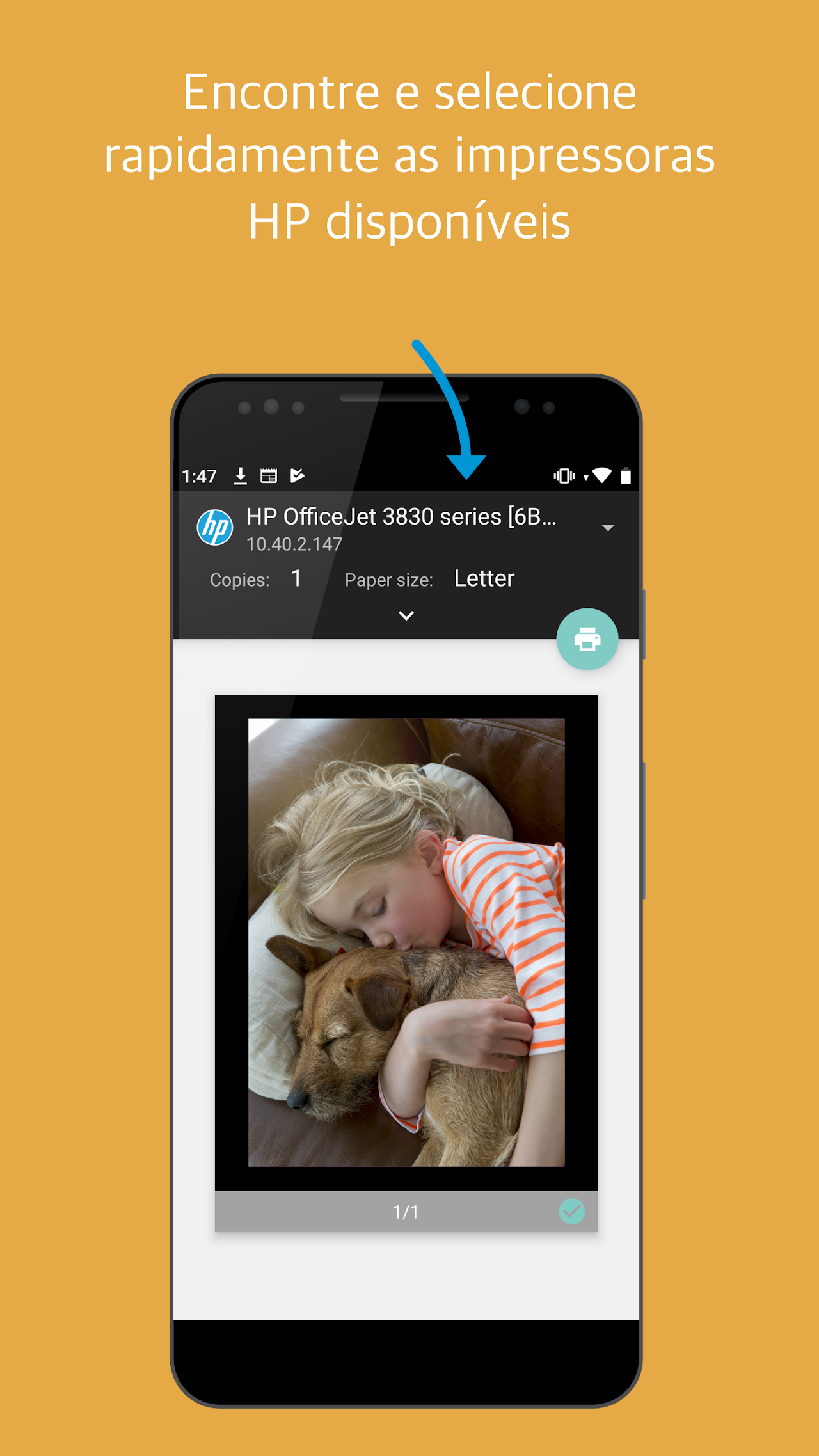 Captura de ecrã 3 da app manutenção da impressora