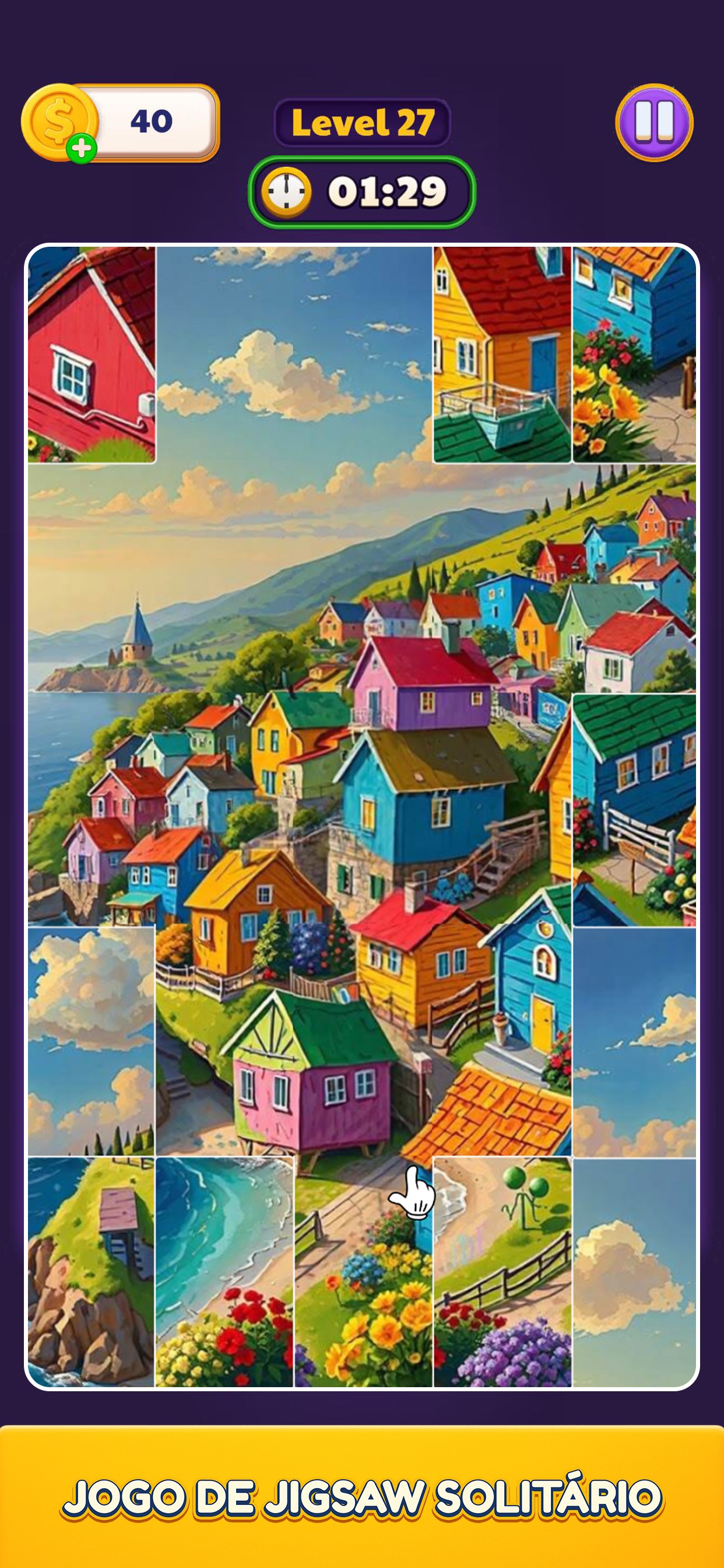 Captura de ecrã 1 da app Jigsaw Block Sort